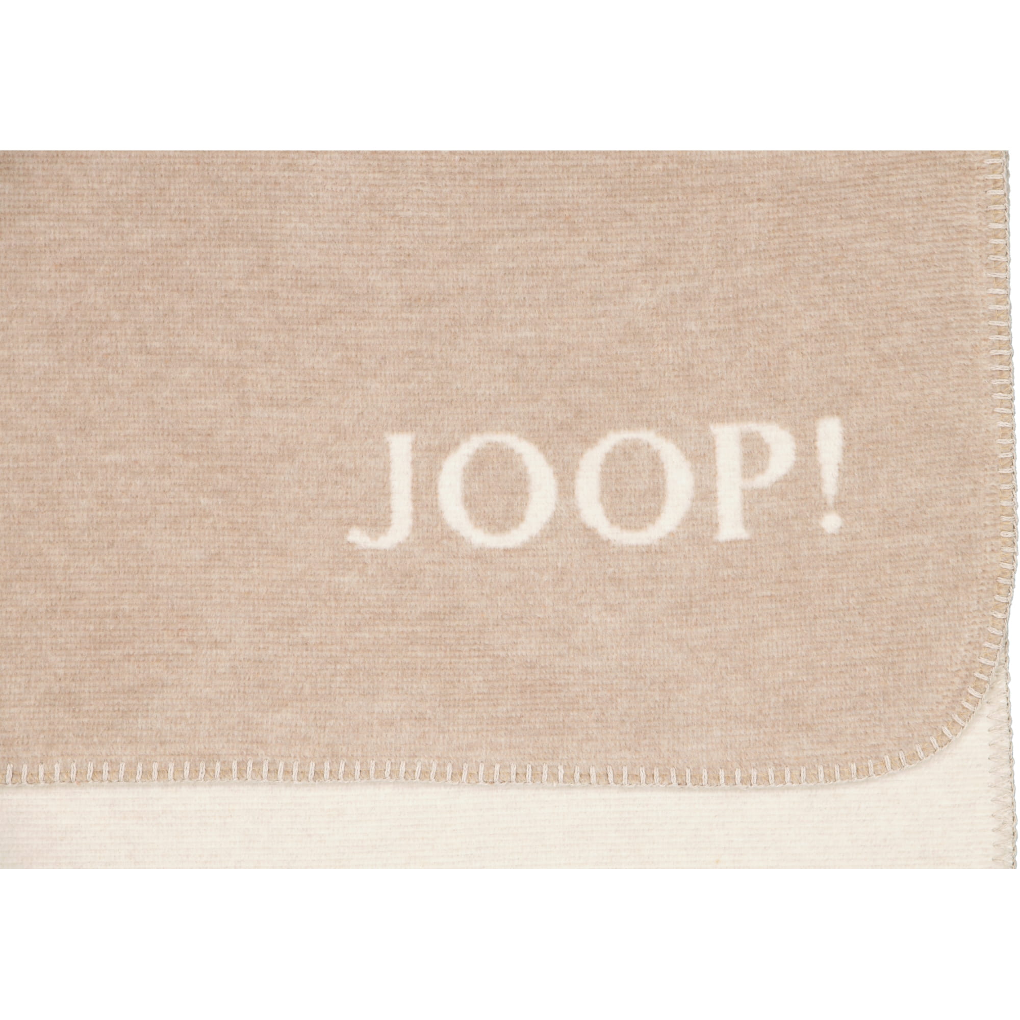 JOOP! Wohndecke Melange-Doubleface - Größe: 150x200 cm - Farbe: Sand-Natur