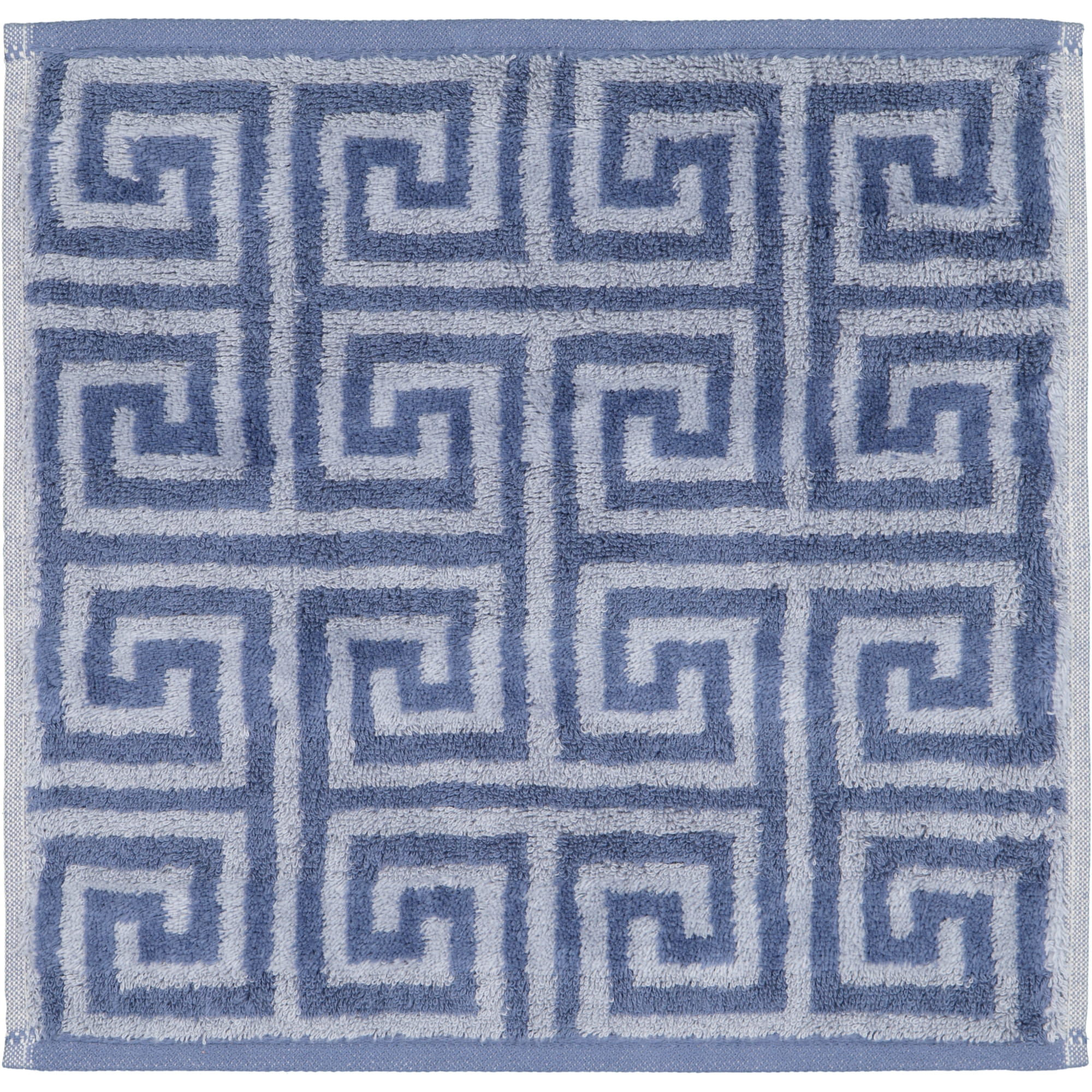 Cawö Handtücher Noblesse Elegance Allover 1088 nachtblau - 11 - Seiflappen 30x30 cm