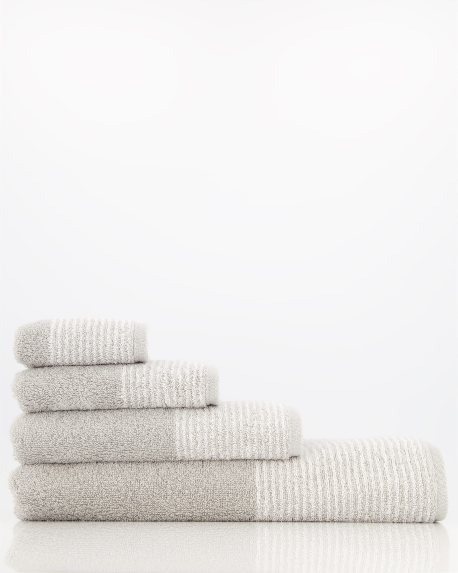Cawö - Luxury Home Two-Tone 590 - Farbe: platin - 76 - Handtuch 50x100 cm