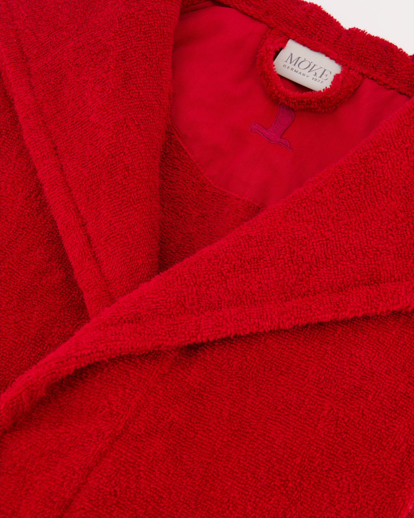 Möve Bademäntel unisex Kapuze Superwuschel ruby - 075 - XS