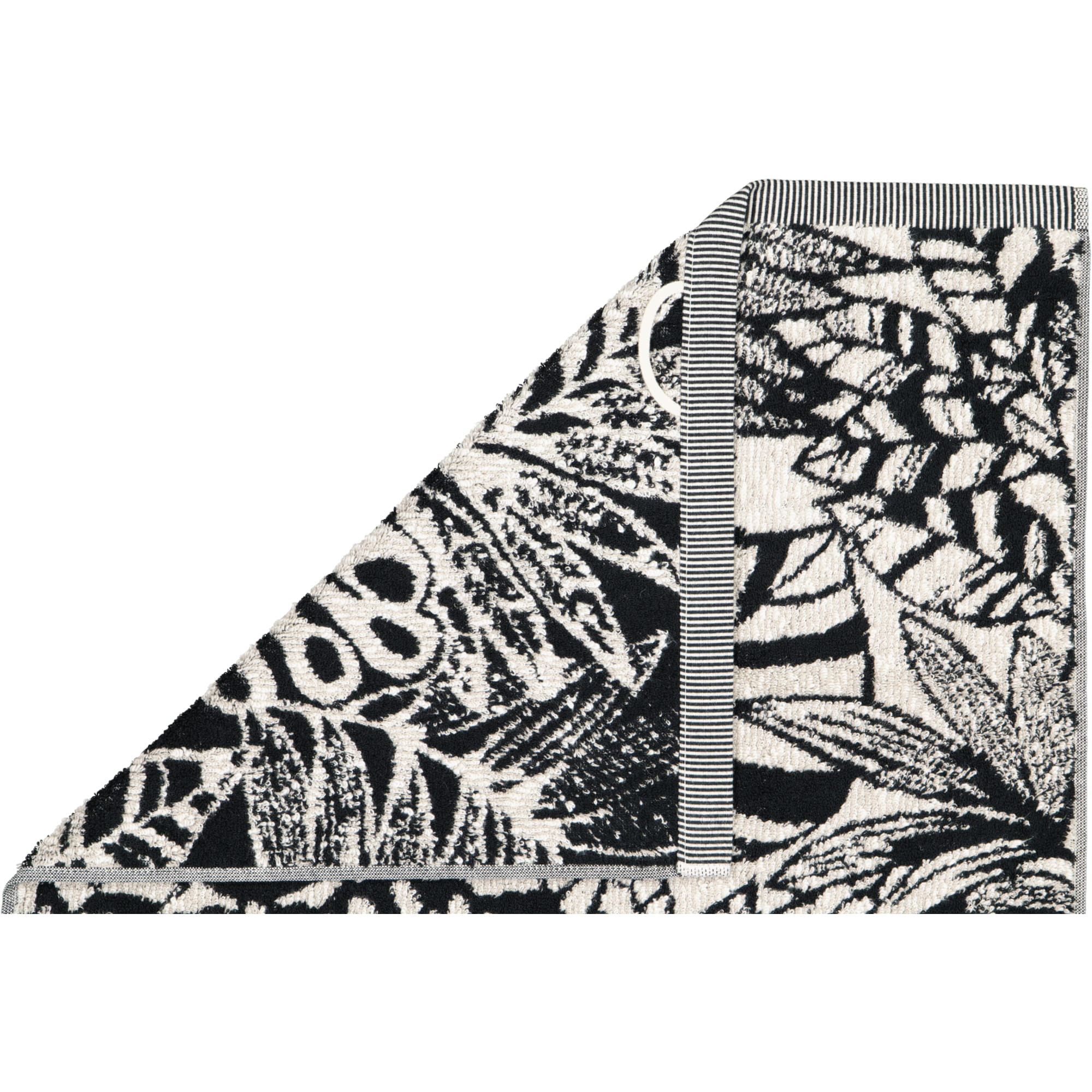 Möve Handtücher Brooklyn Botanic nature/black - 081 - Handtuch 50x100 cm