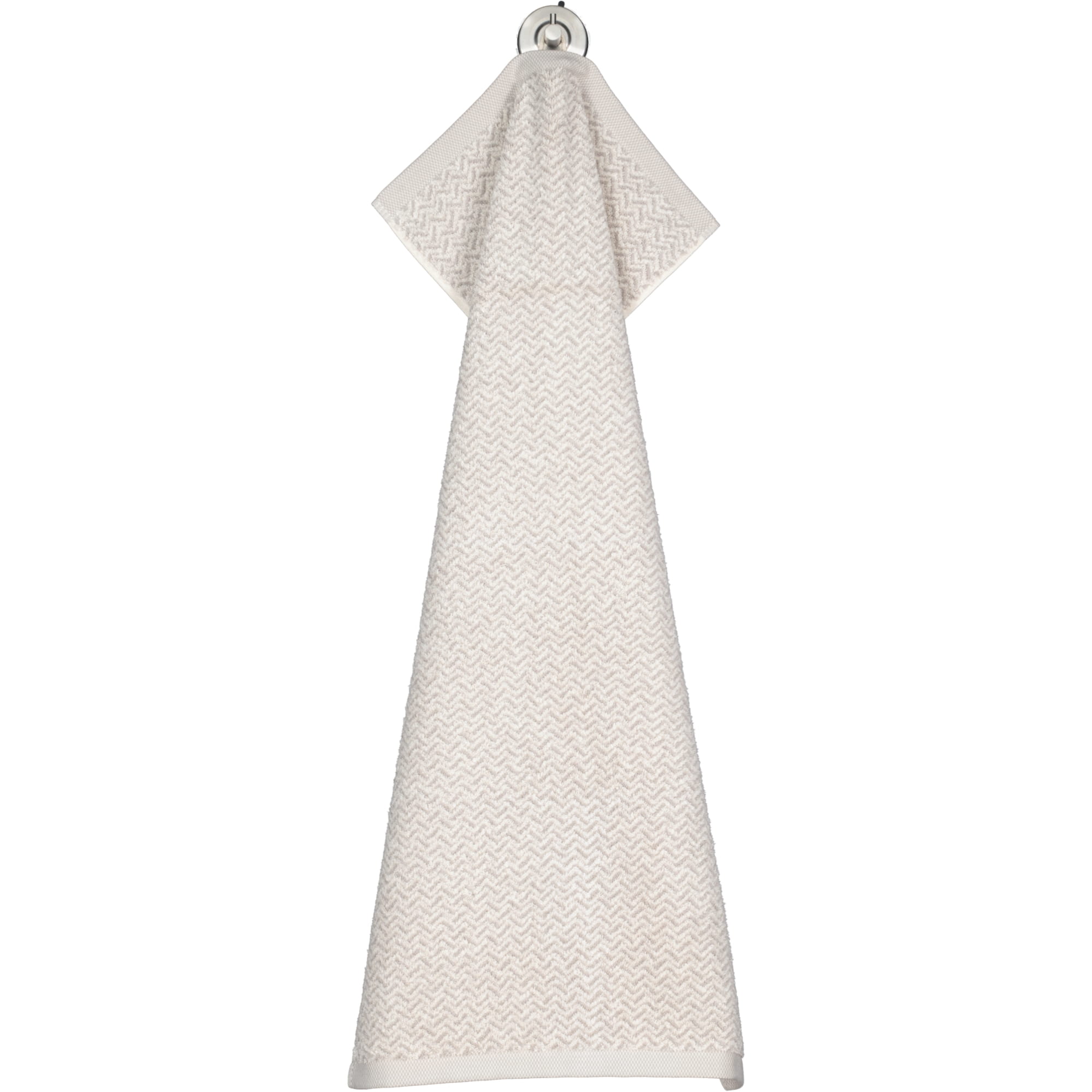 Möve - Brooklyn Fischgrat - Farbe:  nature/cashmere - 071 (1-0567/8970) - Handtuch 50x100 cm