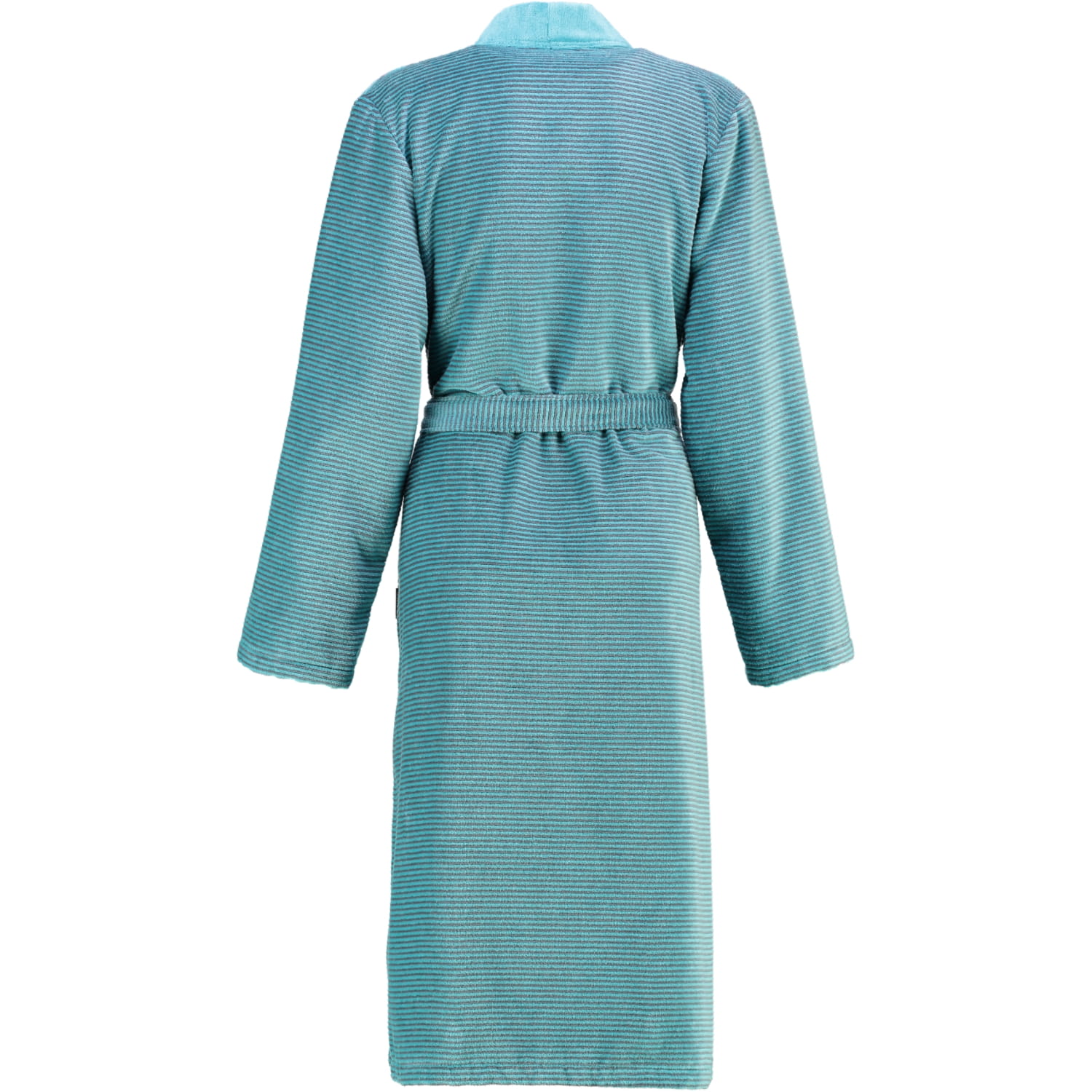 Cawö - Damen Bademantel Two-Tone Kimono 6431- Farbe: türkis - 47 - M