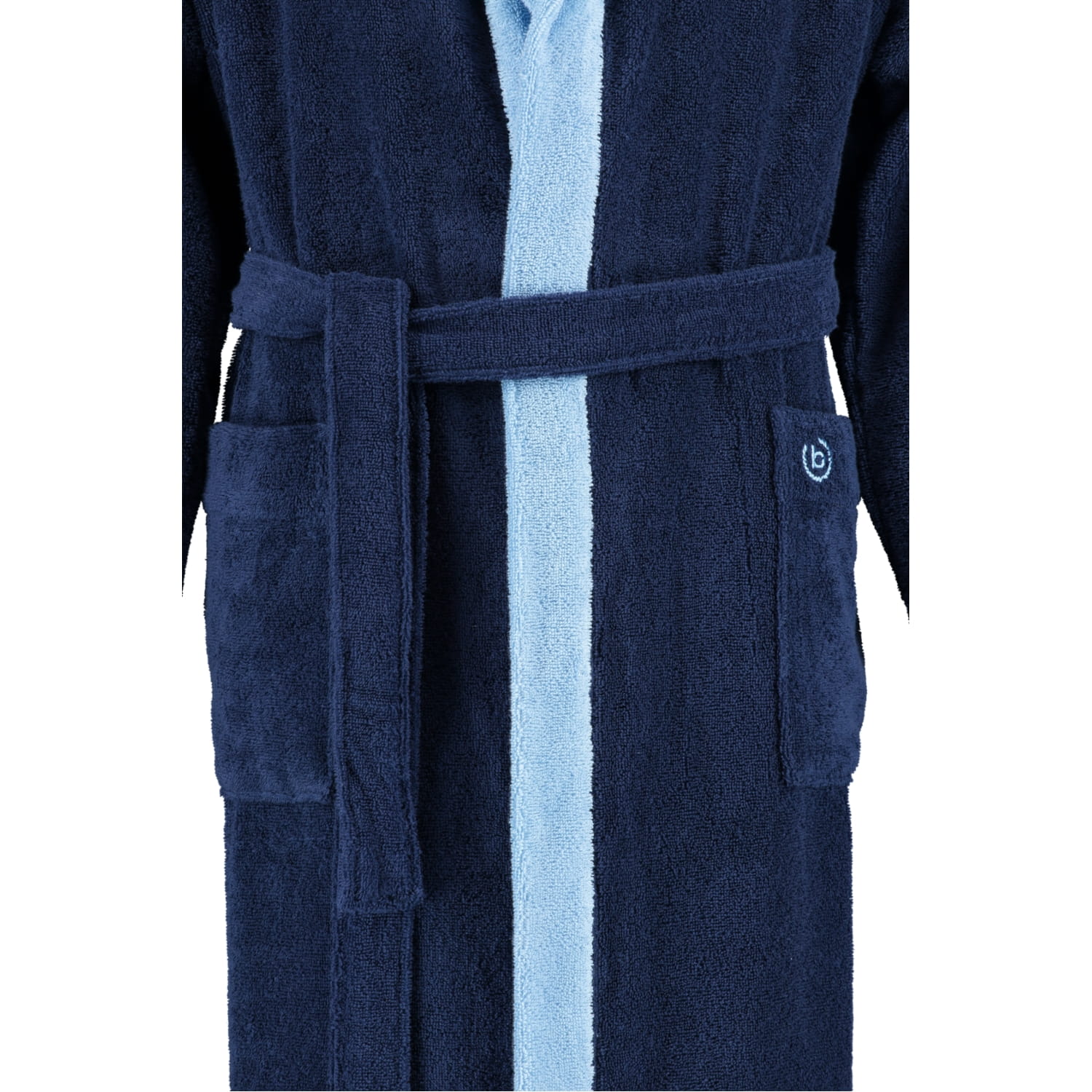 bugatti Herren Bademantel Kapuze Stefano - Farbe: marine blau - 493 - S