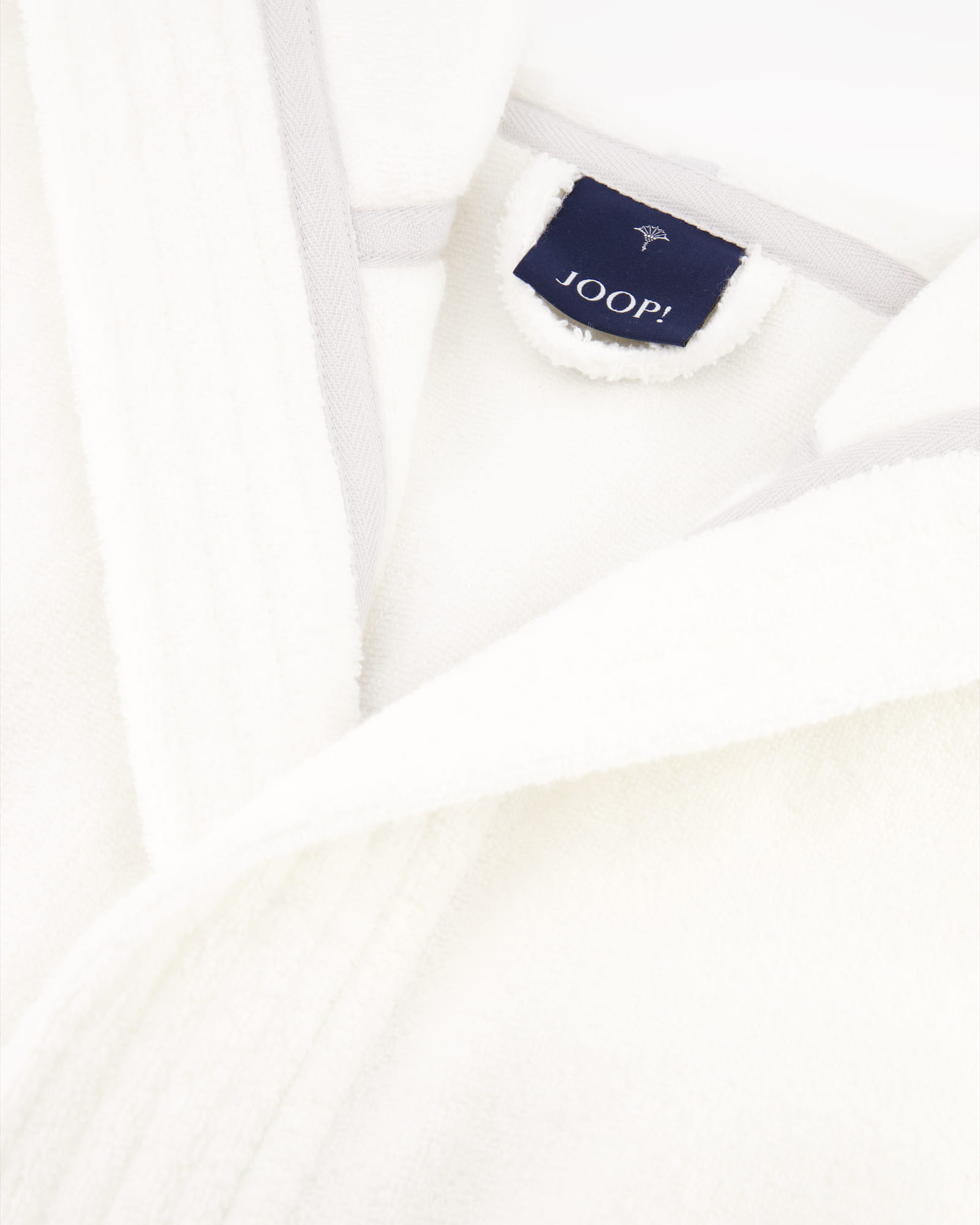 JOOP! Damen Bademantel - Kapuze 1649 - Farbe: Weiß - 600 - S