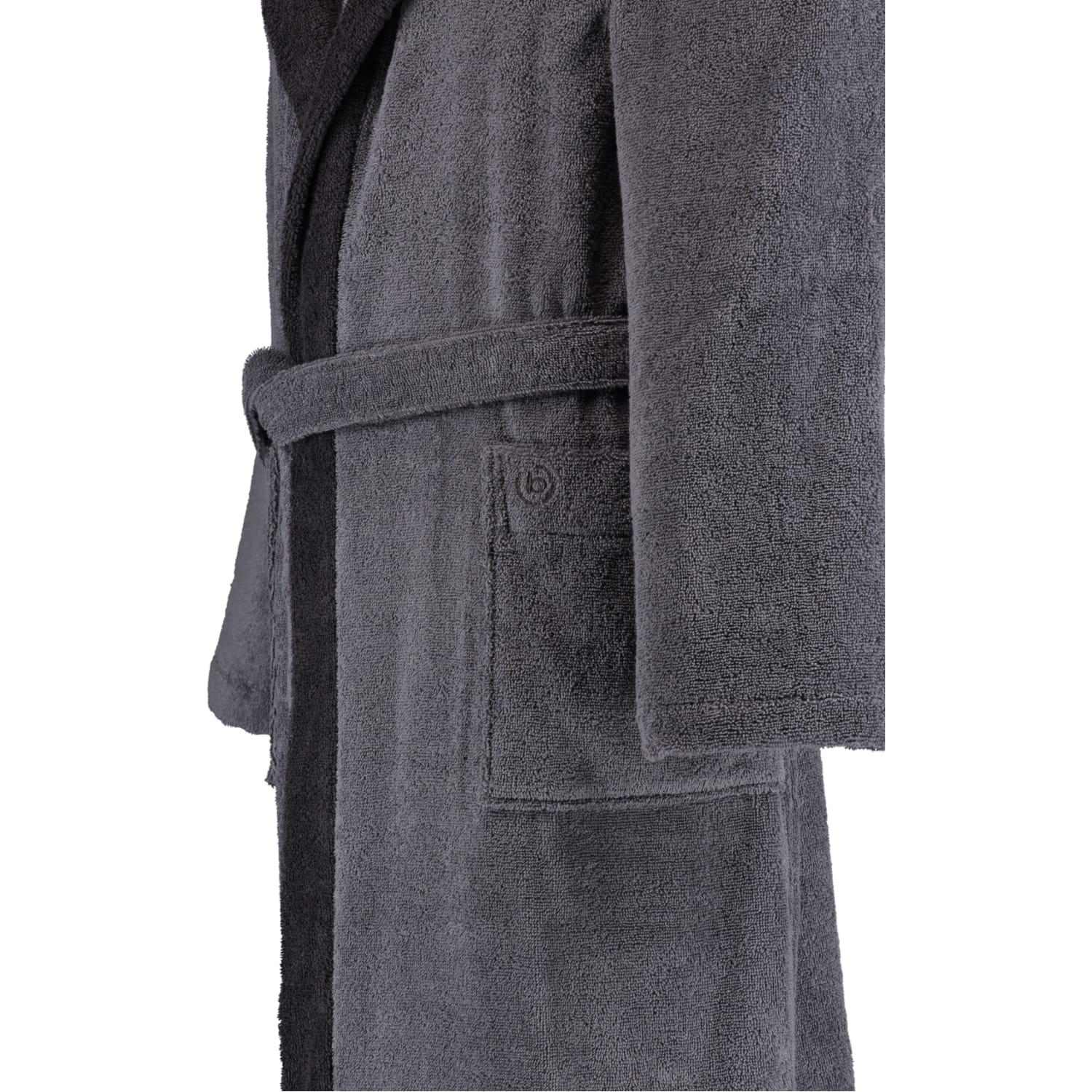 bugatti Herren Bademantel Kapuze Stefano - Farbe: graphit - 766 - L