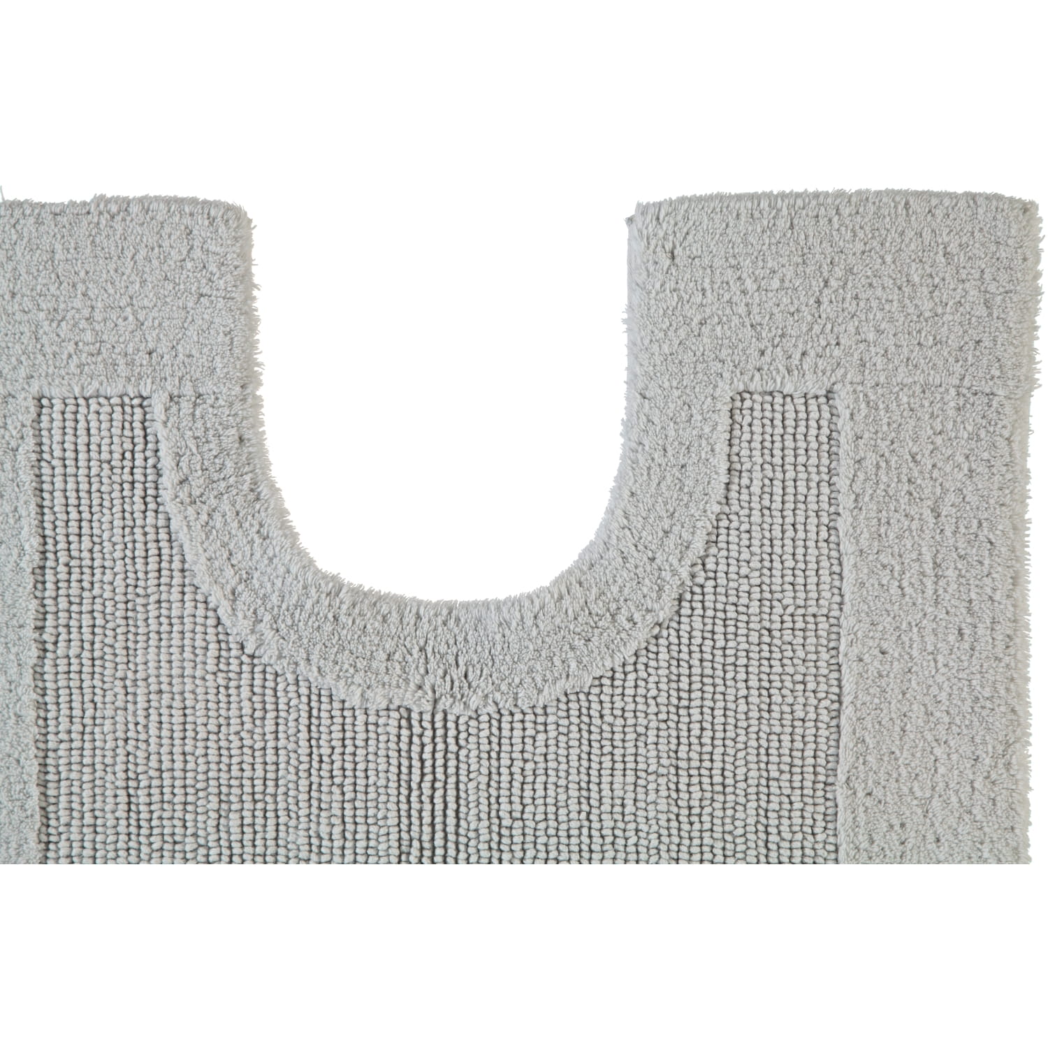 Rhomtuft - Badteppiche Prestige - Farbe: perlgrau - 11 - Toilettenvorlage mit Ausschnitt 60x60 cm