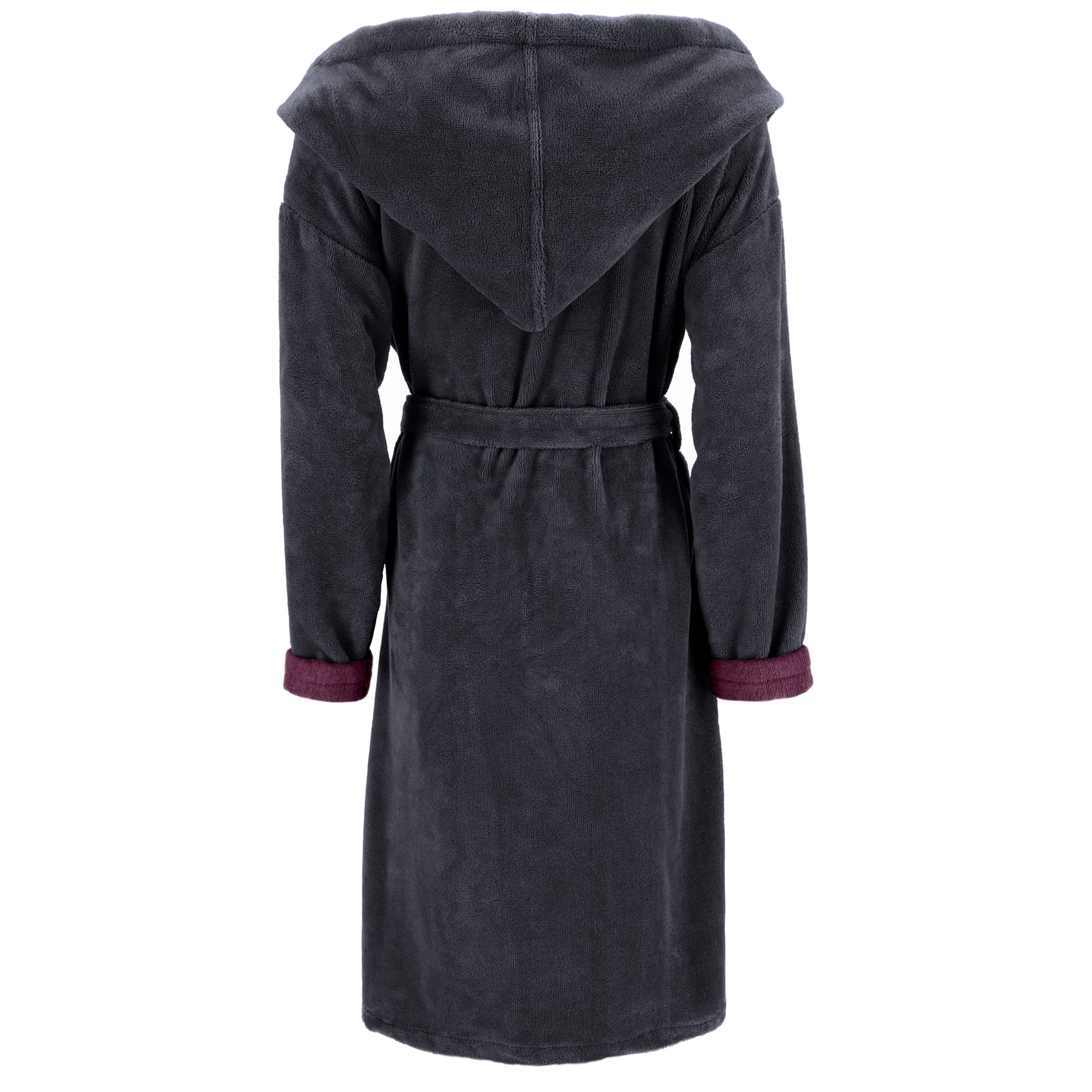 Vossen Bademäntel Damen Kapuze Balance Carmen graphit/elderberry - 0005