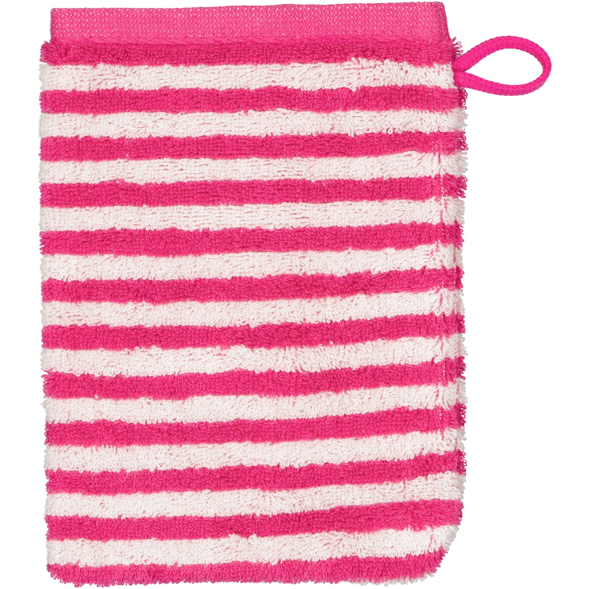 Cawö Handtücher Campus Ringel 955 pink - 22 - Waschhandschuh 16x22 cm