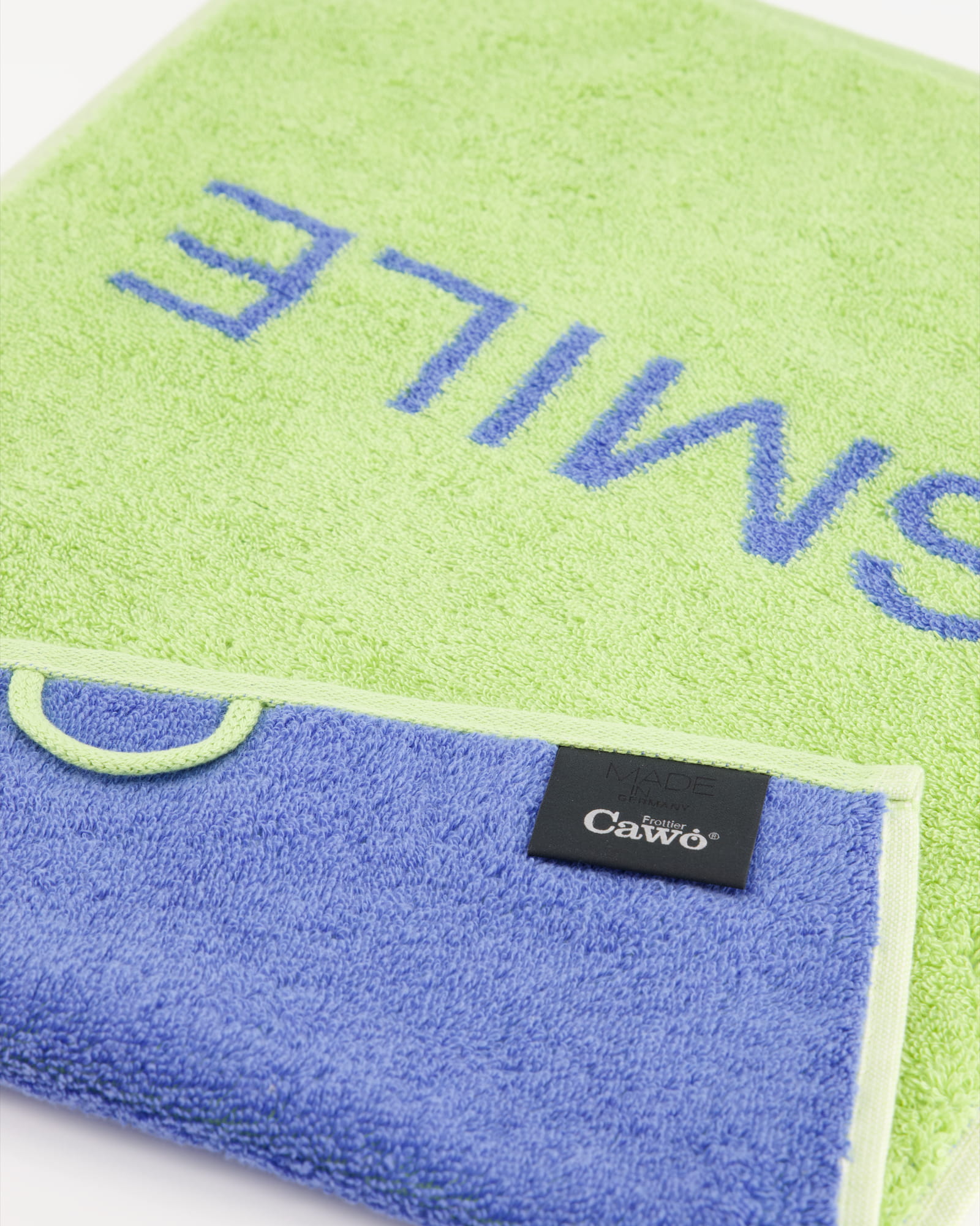Cawö Gästetücher Postcard Towels Edition 100 SMILE - 02 - Gästetuch 30x50 cm
