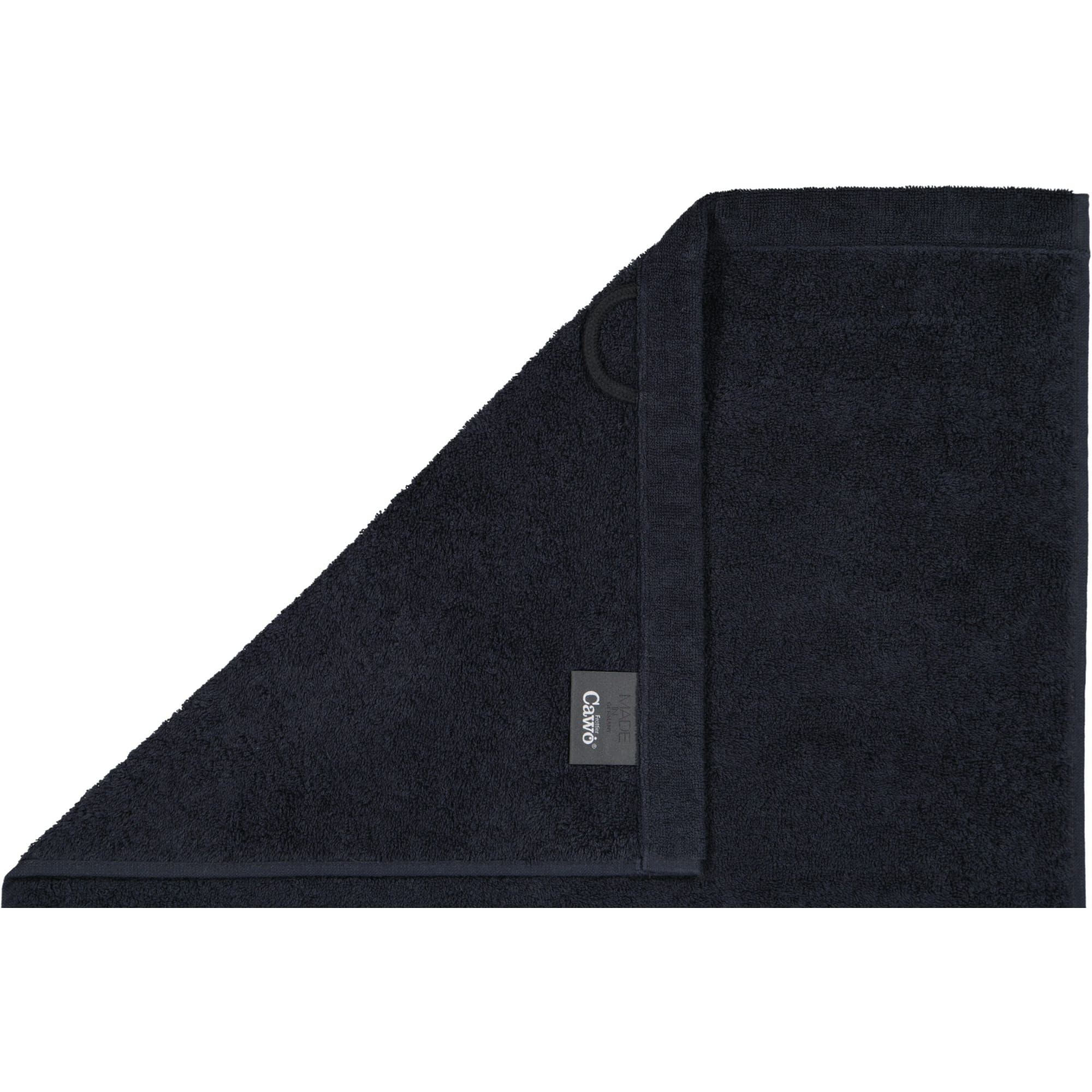 Cawö Handtücher Lifestyle Uni 7007 schwarz - 906 - Seiflappen 30x30 cm