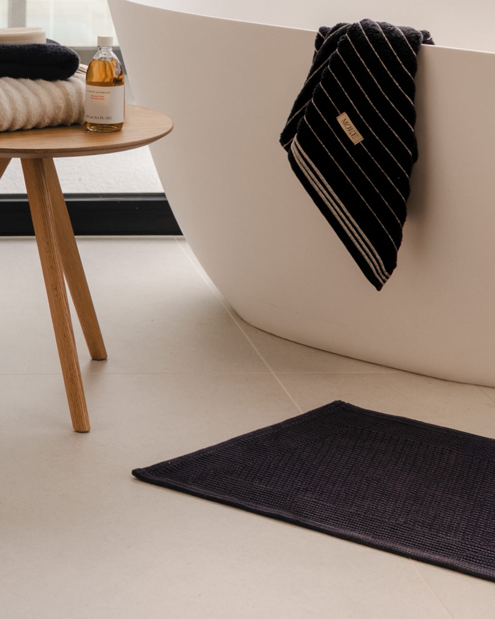 Möve Badematten Wellness dark grey - 820 - 50x80 cm