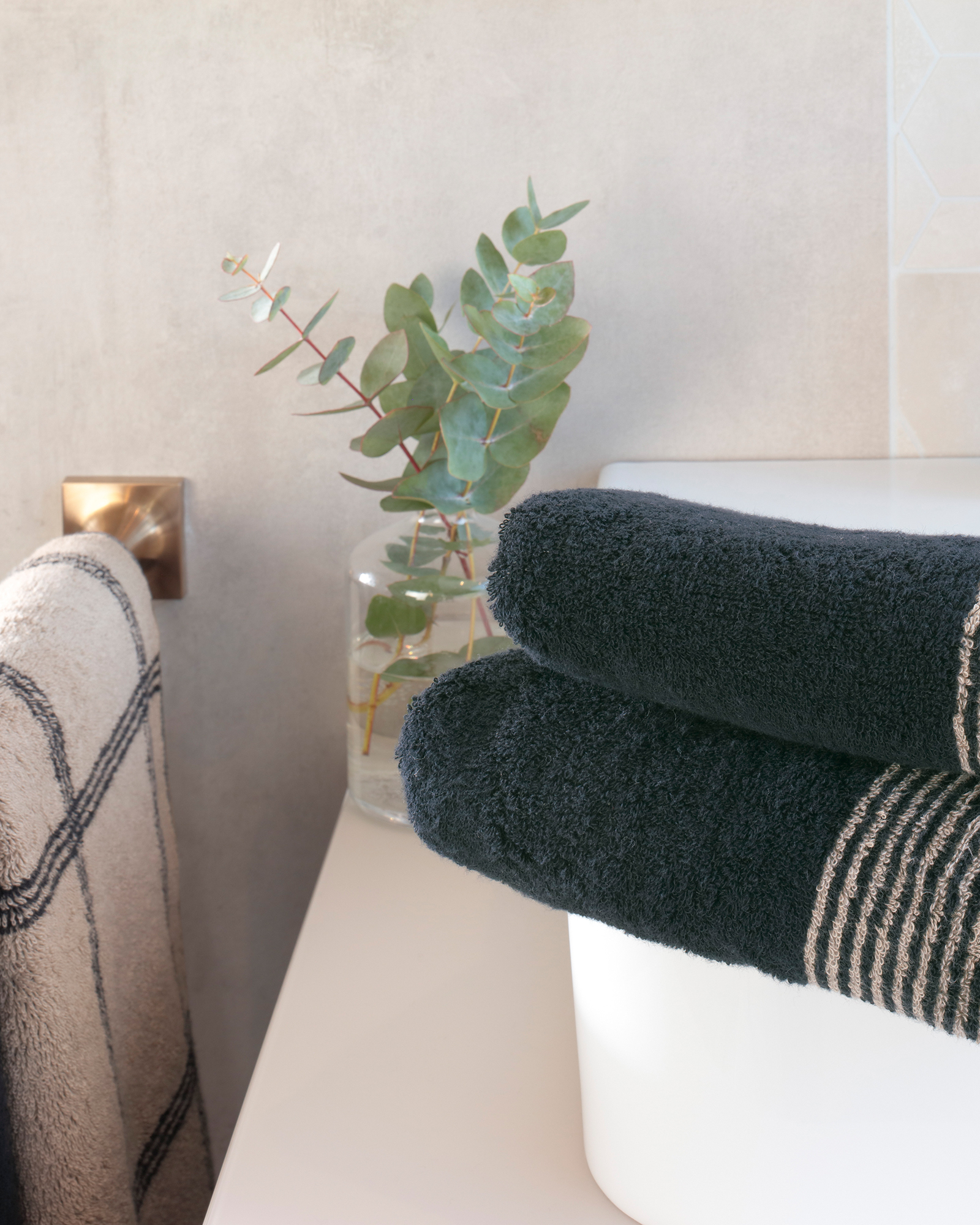 Cawö Handtücher Luxury Home Two-Tone 590 schwarz - 93