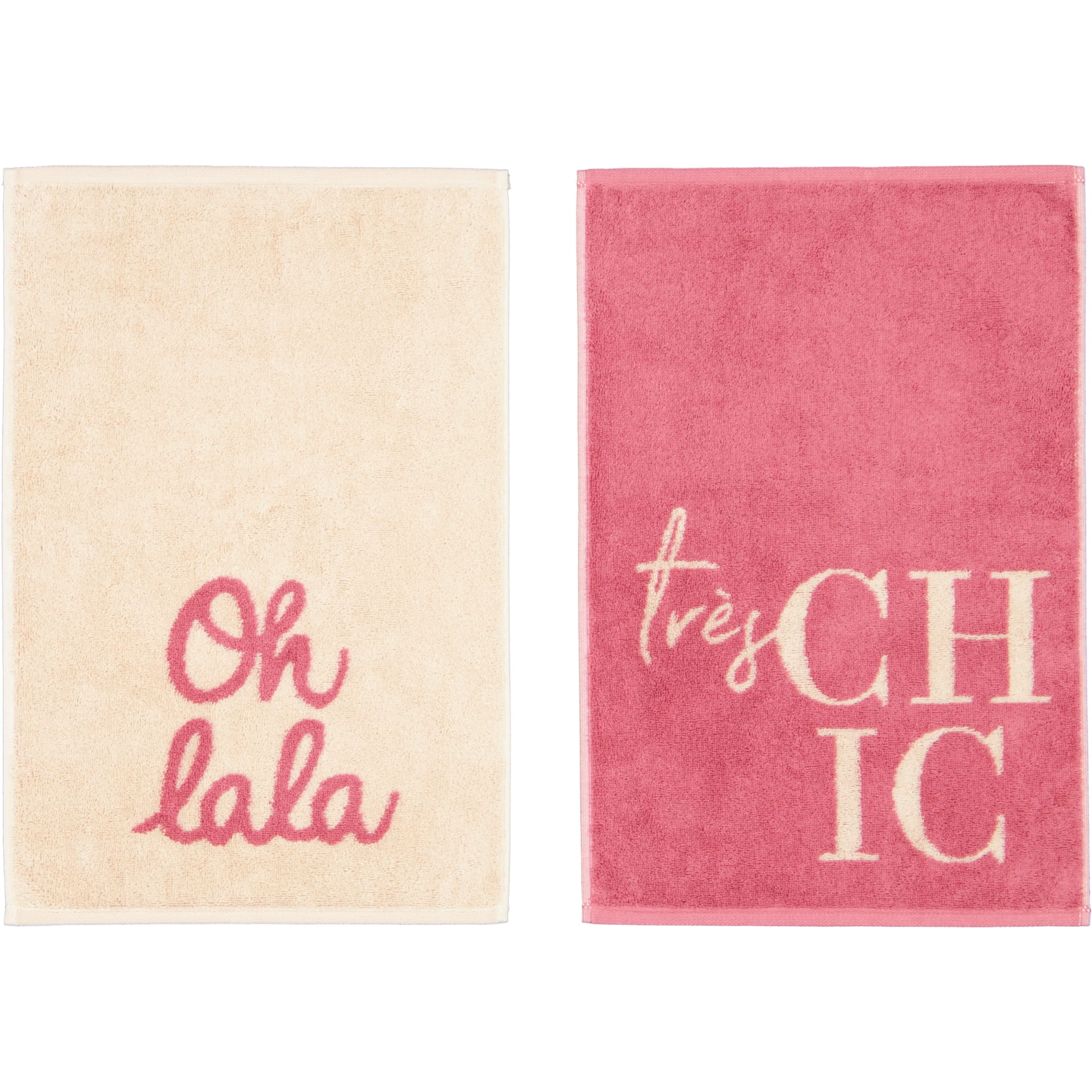 Cawö Gästetücher Postcard Towels Edition 100 très chic - 12 - Gästetuch 30x50 cm