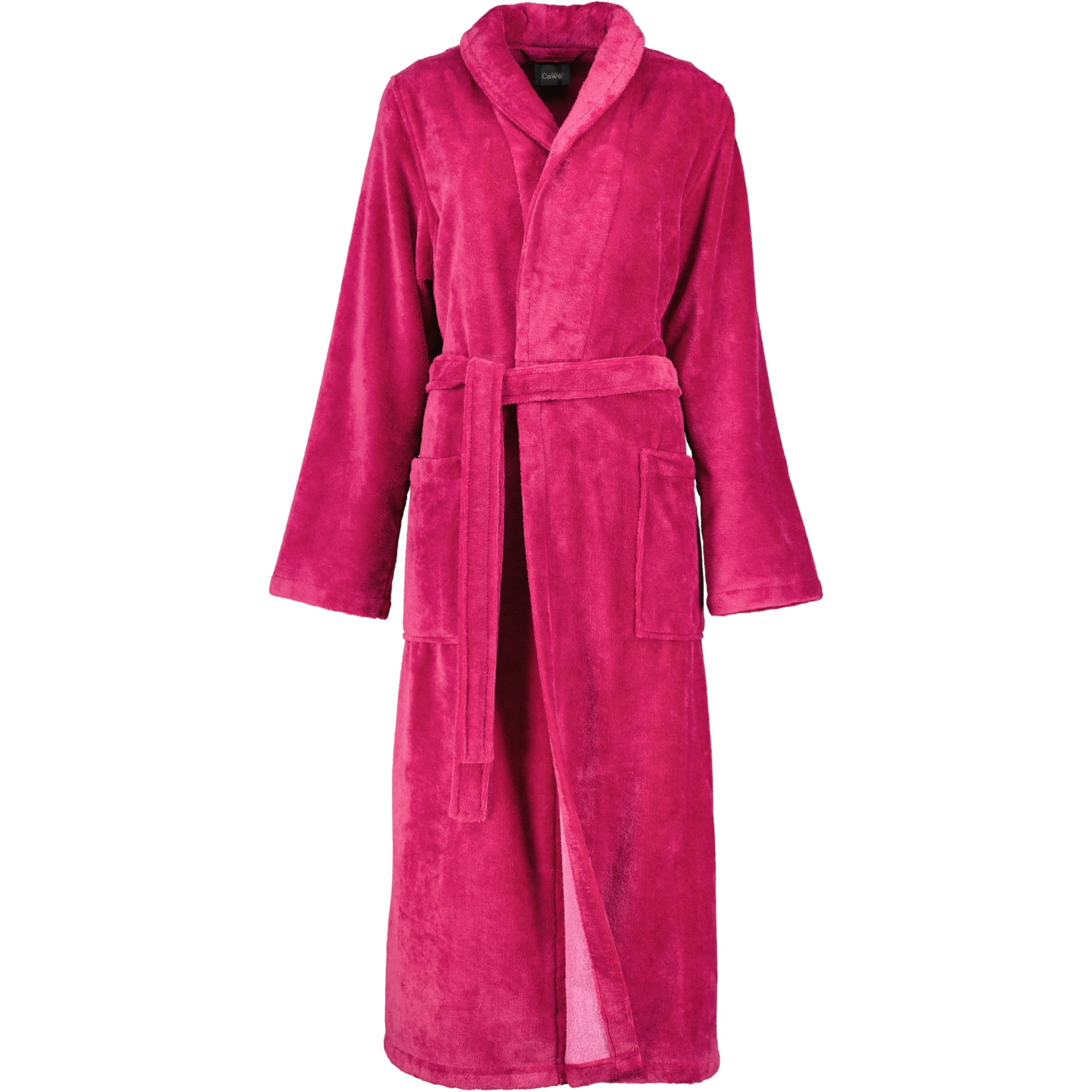 Cawö Home Damen Bademantel Schalkragen 806 - Farbe: beere - 22 - L