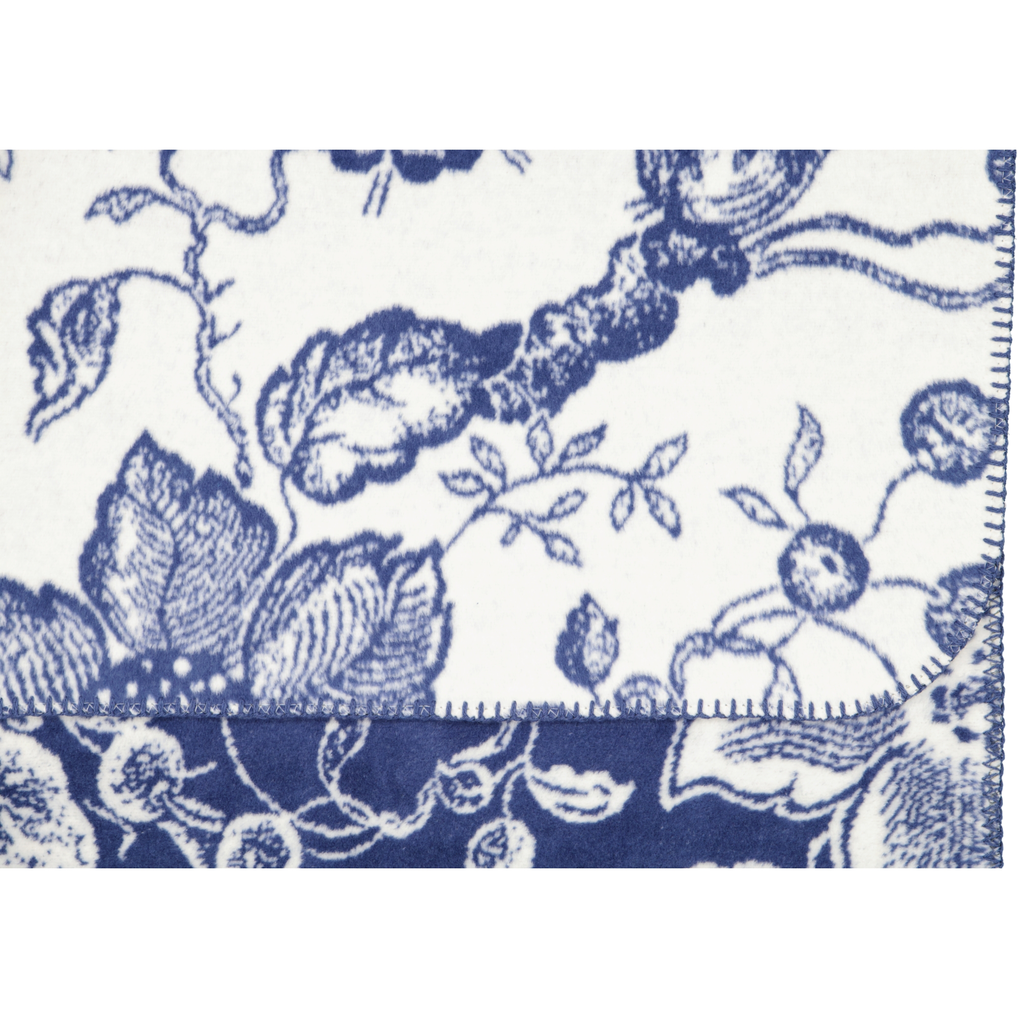 Villeroy & Boch Wohndecken Paradiso Navy Peony - 150x200 cm