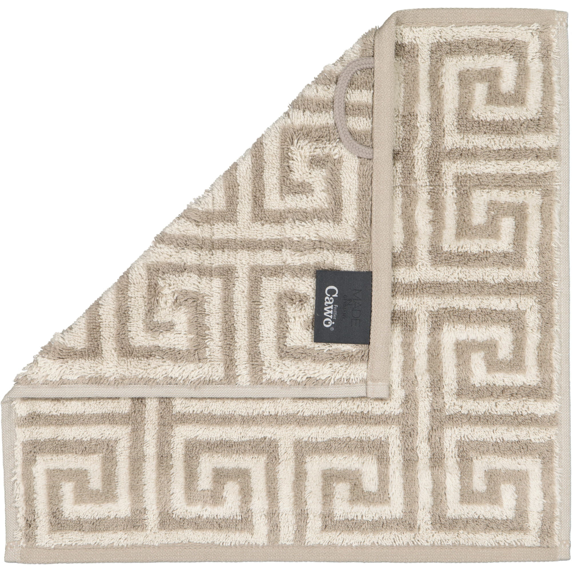 Cawö Handtücher Noblesse Elegance Allover 1088 graphit - 37 - Seiflappen 30x30 cm