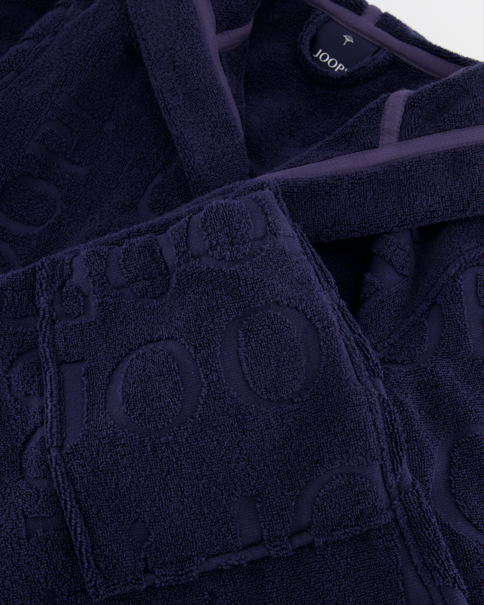 JOOP! Bademäntel Damen Kapuze 1663 blau - 175