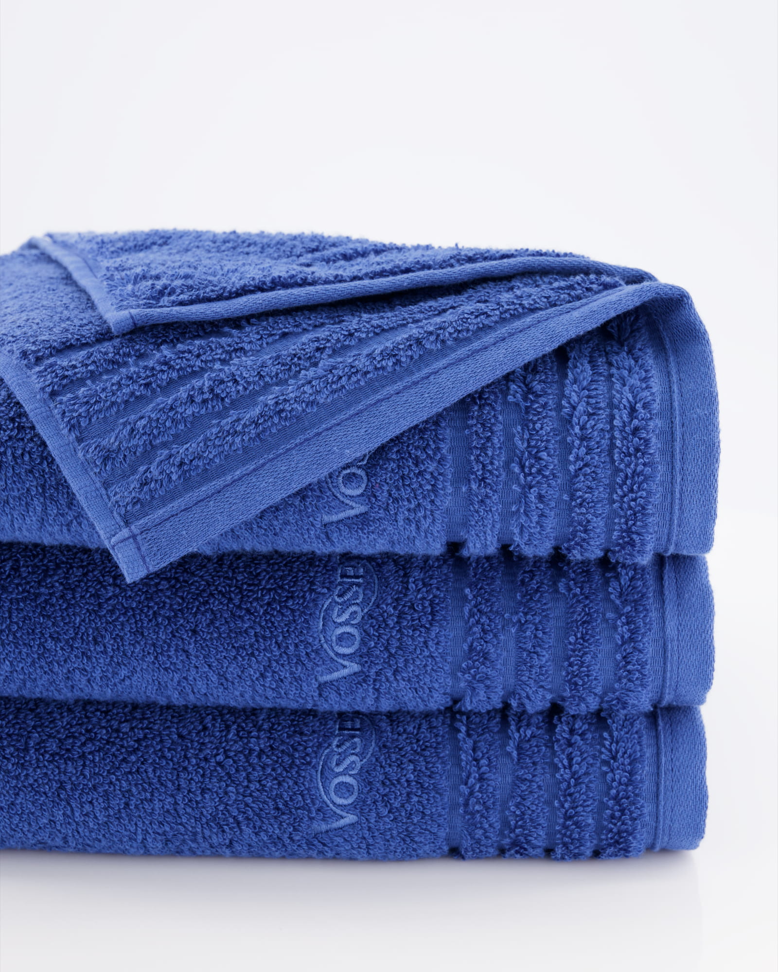 Vossen Handtücher Vienna Style Supersoft deep blue - 4690 - Seiflappen 30x30 cm