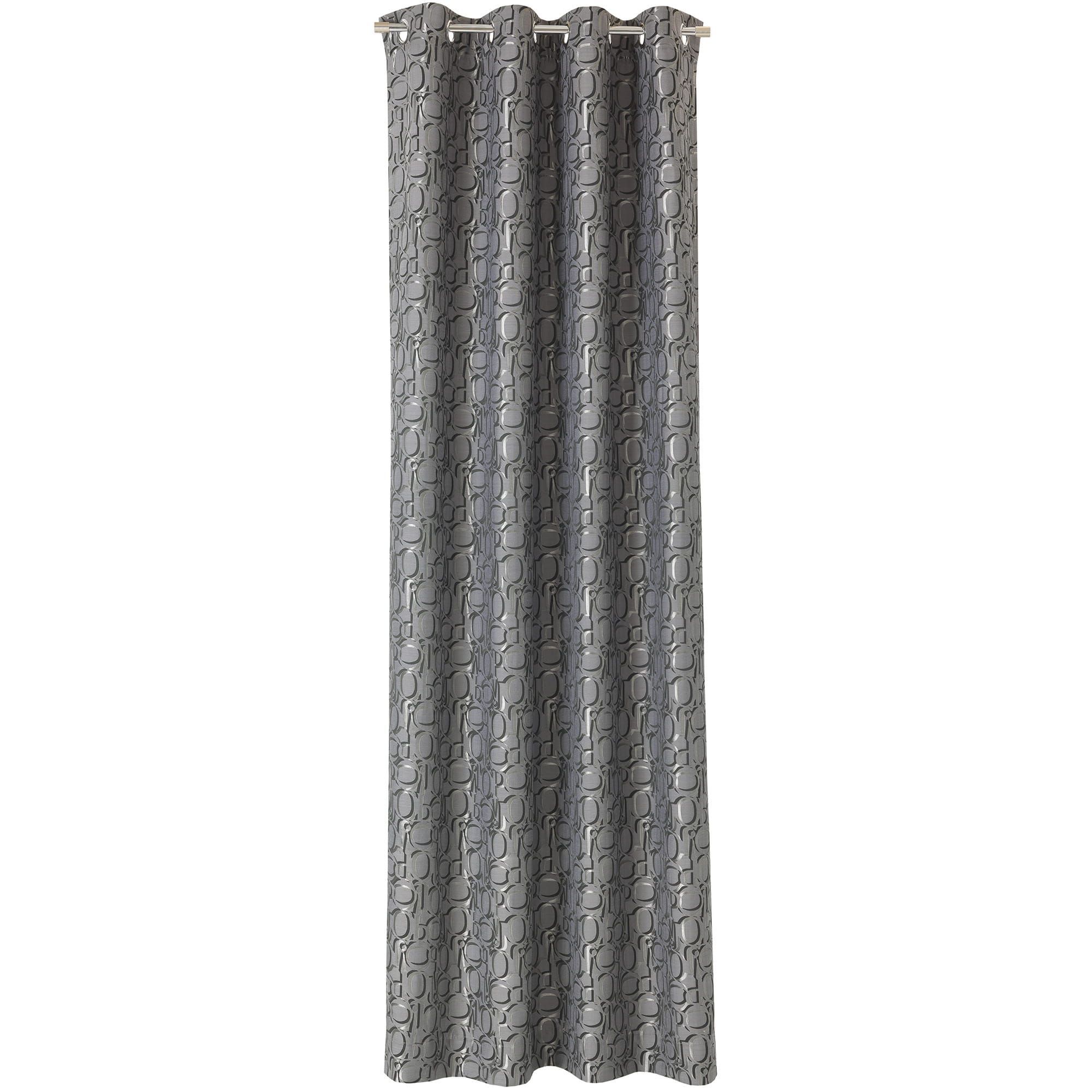 JOOP! Vorhang Gardine Ornament mit Ösen - Größe: 140x250 cm - Farbe: Anthrazit - 012