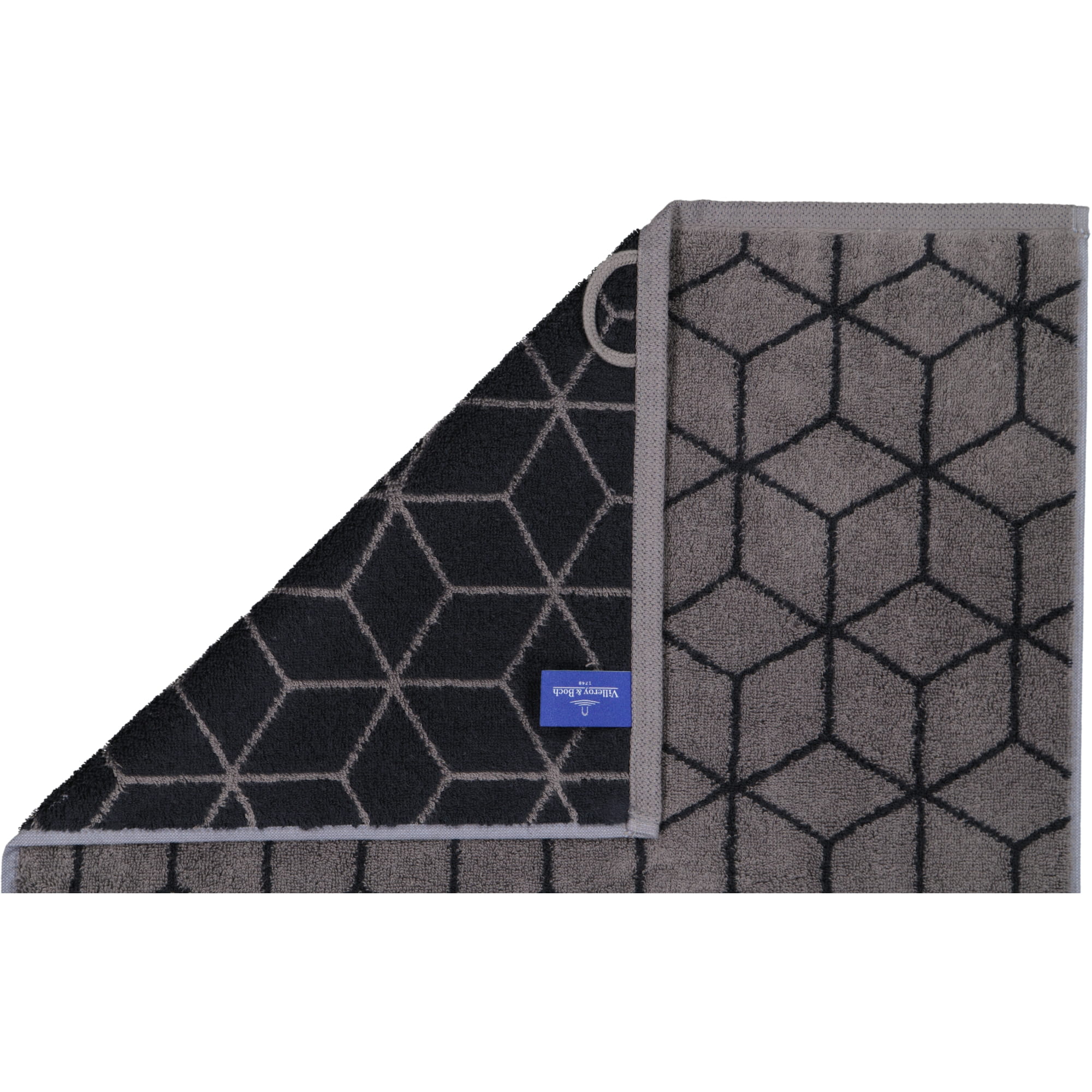 Villeroy & Boch Handtücher Coordinates Carré 2557 - Farbe: graphite - 79 - Handtuch 50x100 cm