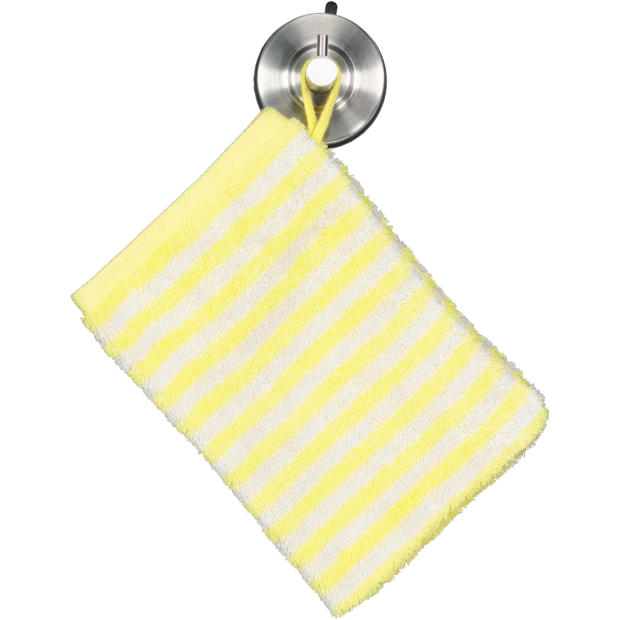 Cawö - Campus Ringel 955 - Farbe: lemon - 57 - Waschhandschuh 16x22 cm