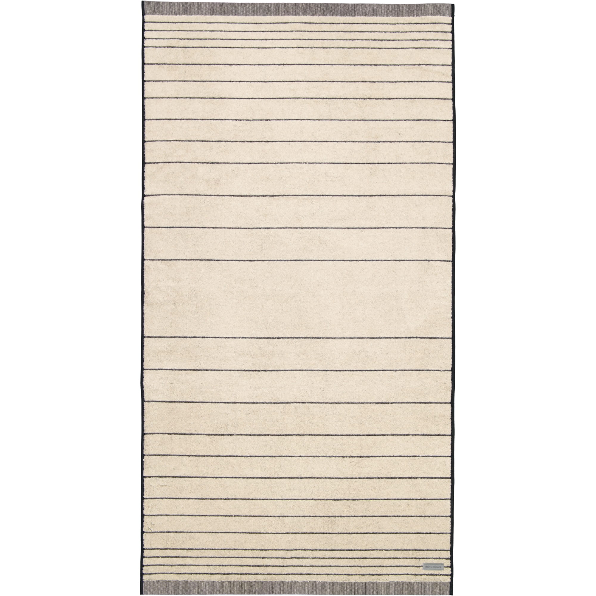Möve Eden - Querstreifen - Farbe: nature/black - 081 (1-0876/8942) - Duschtuch 80x150 cm