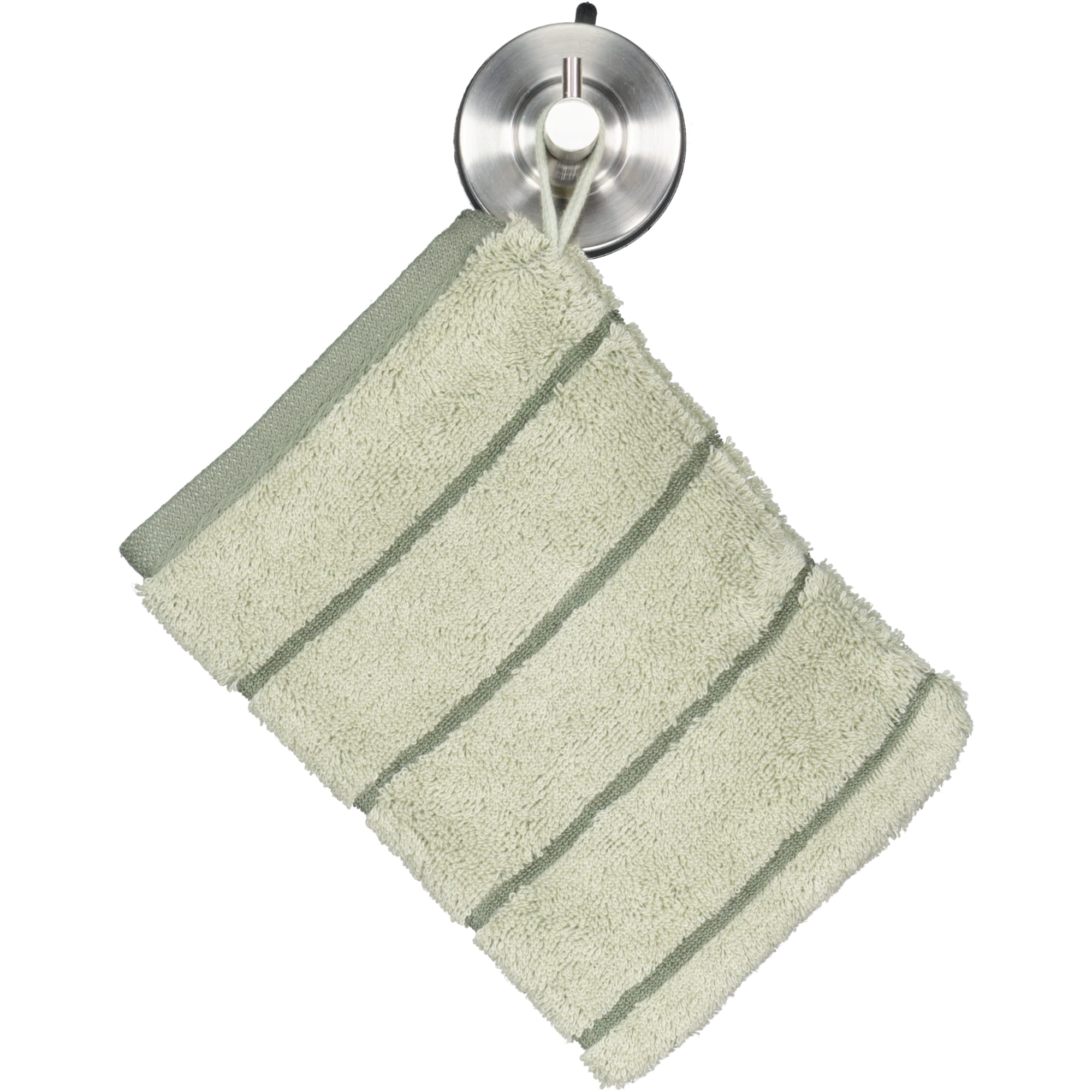 Cawö Handtücher Balance Doubleface 6232 wasabi - 44 - Waschhandschuh 16x22 cm