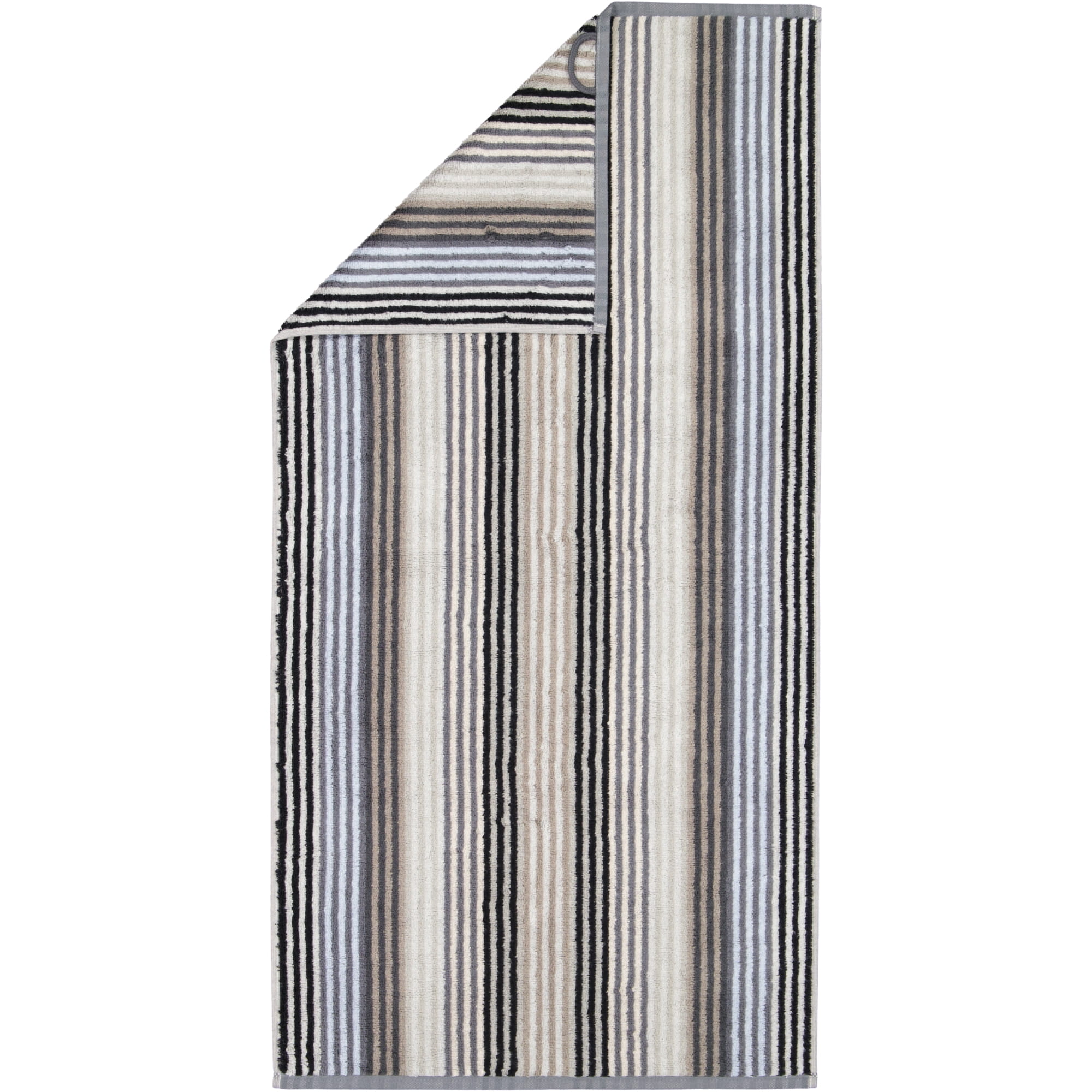 Cawö Handtücher Unique Streifen 944 anthrazit - 77