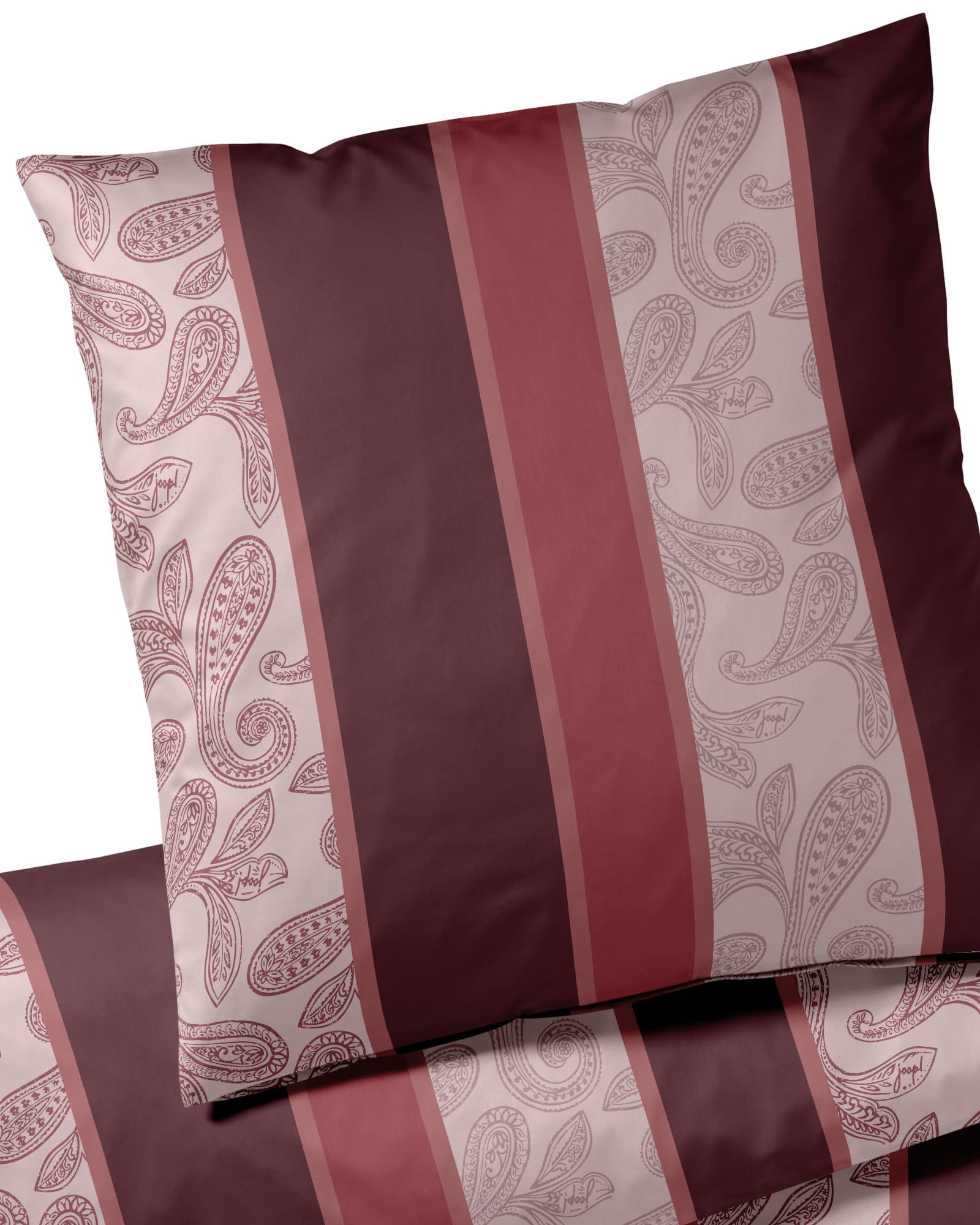 JOOP! Bettwäsche Paisley Stripes 4121 Rouge - 01