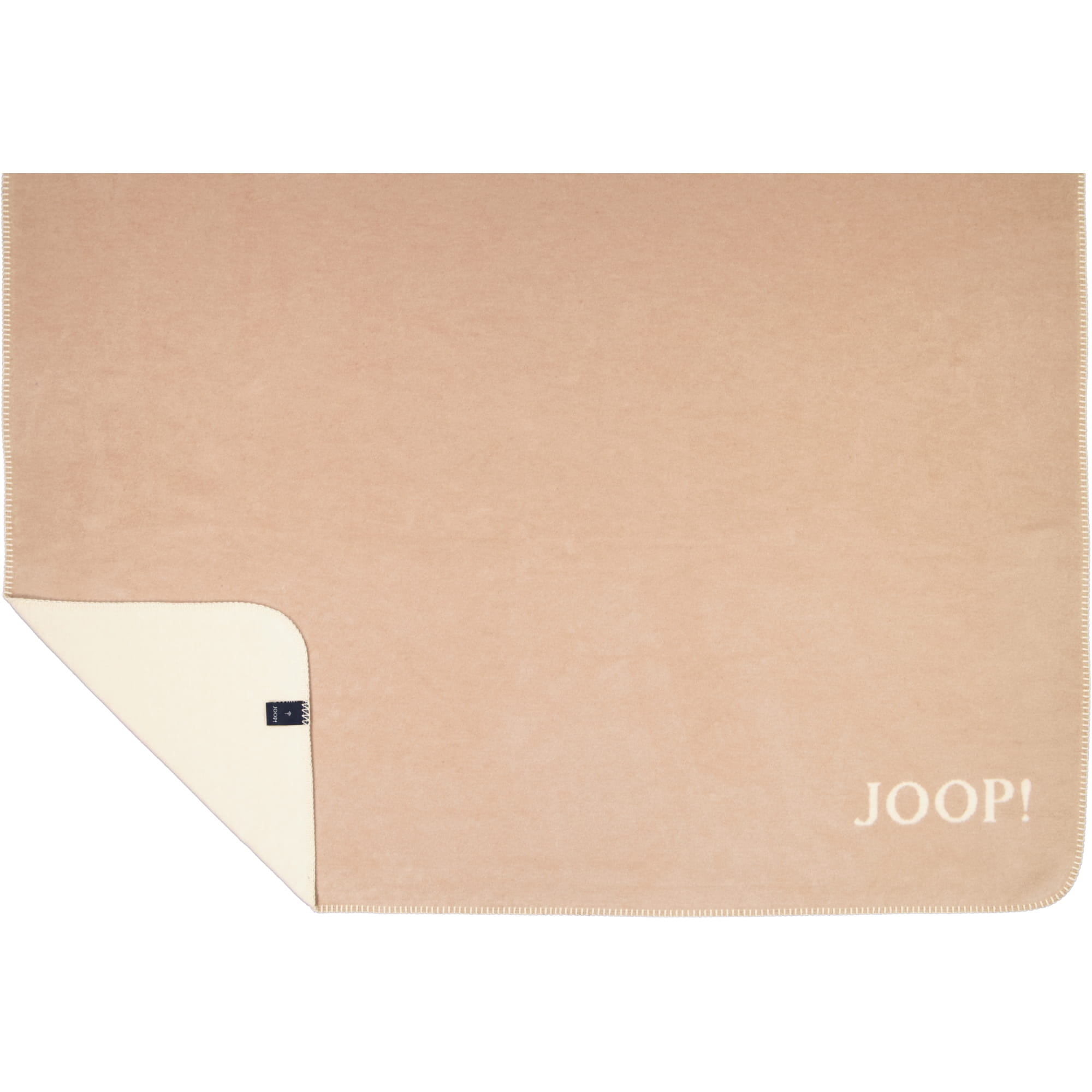 JOOP! Wohndecken Uni-Doubleface Nude-Pergament - 150x200 cm