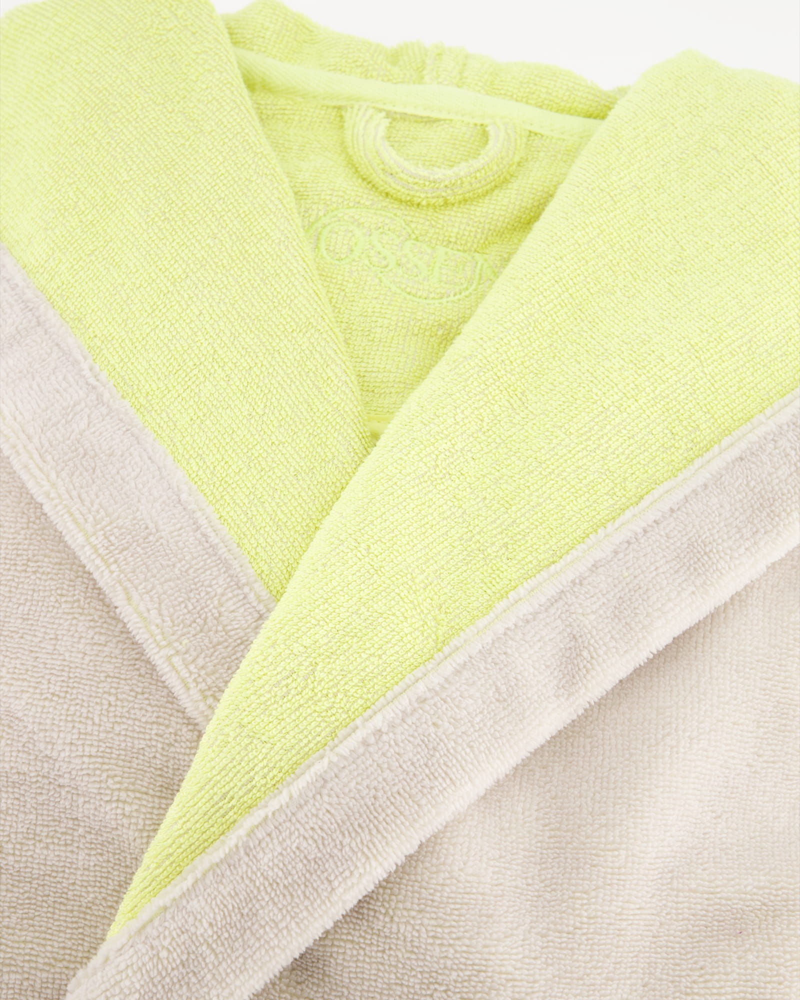 Vossen Bademäntel Damen Kurzmantel mit Kapuze Runa stone/electric yellow - 0006