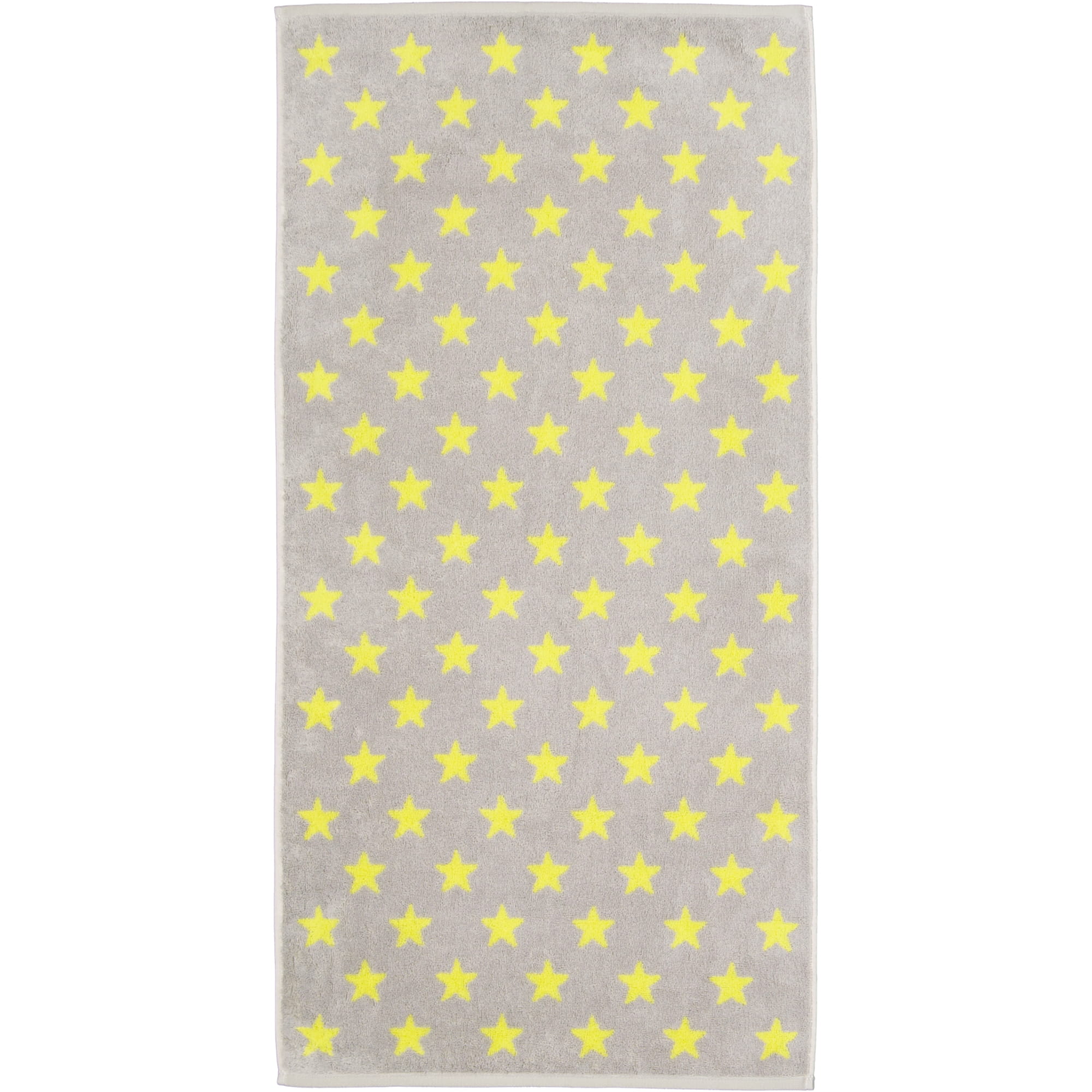 Cawö Handtücher NEW STARS Sterne klein 6261 platin/lime - 75 - Waschhandschuh 16x22 cm