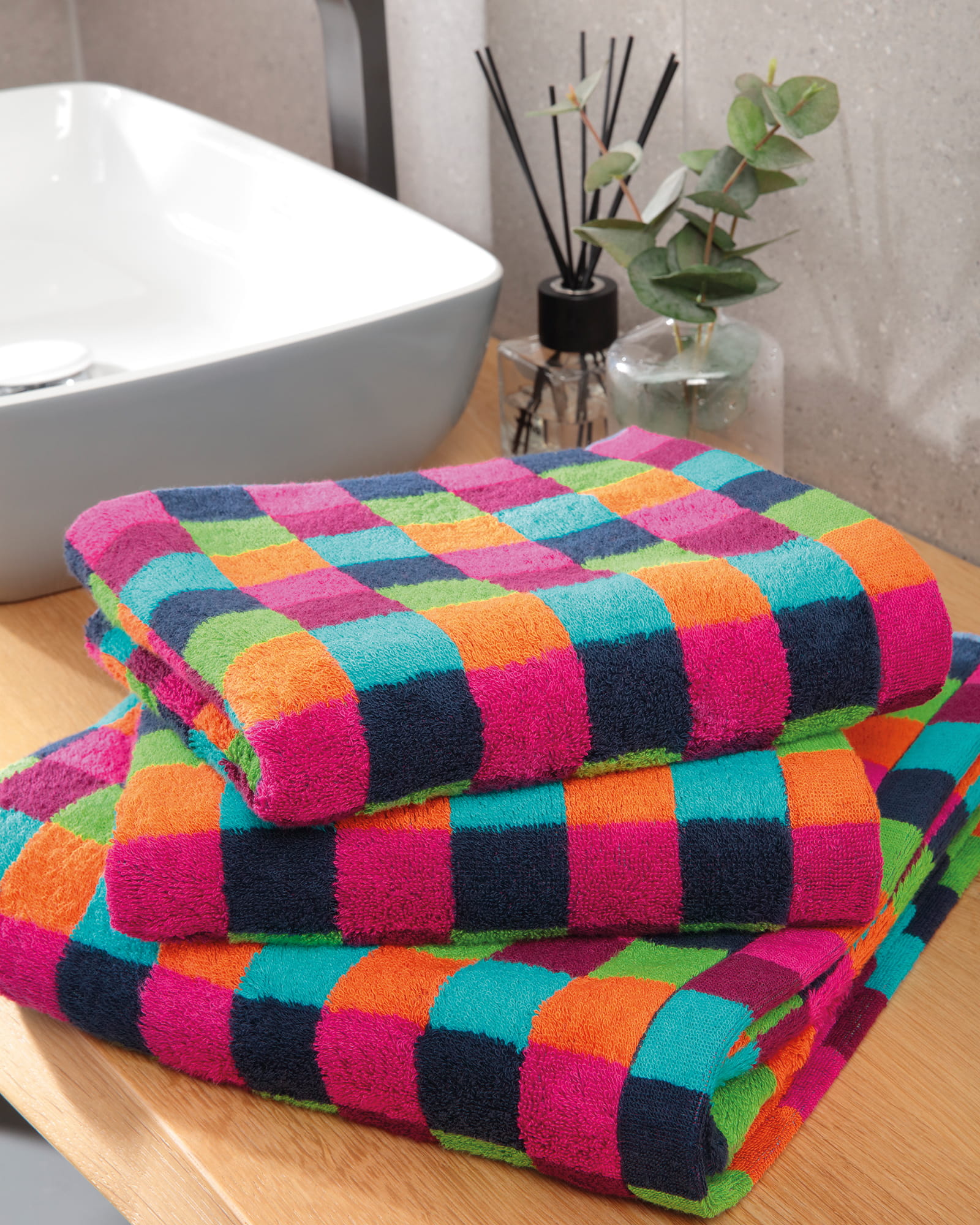 Cawö Wohndecken Lifestyle Streifen 70480 multicolor dunkel - 84 - 150x200 cm