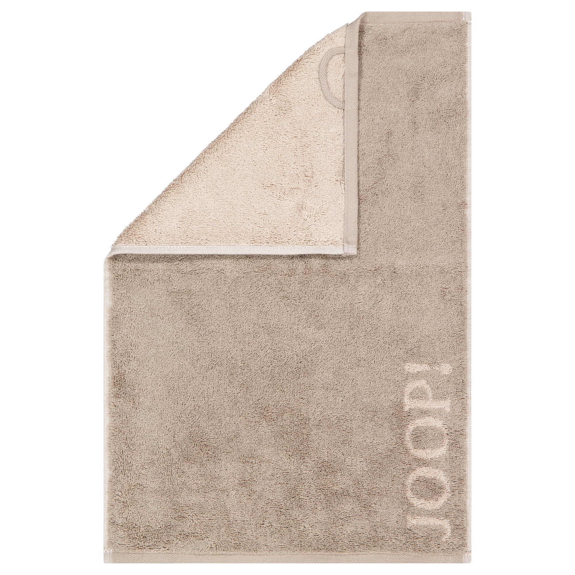 JOOP! Handtücher Contour Doubleface 1716 Taupe - 73 - Gästetuch 30x50 cm