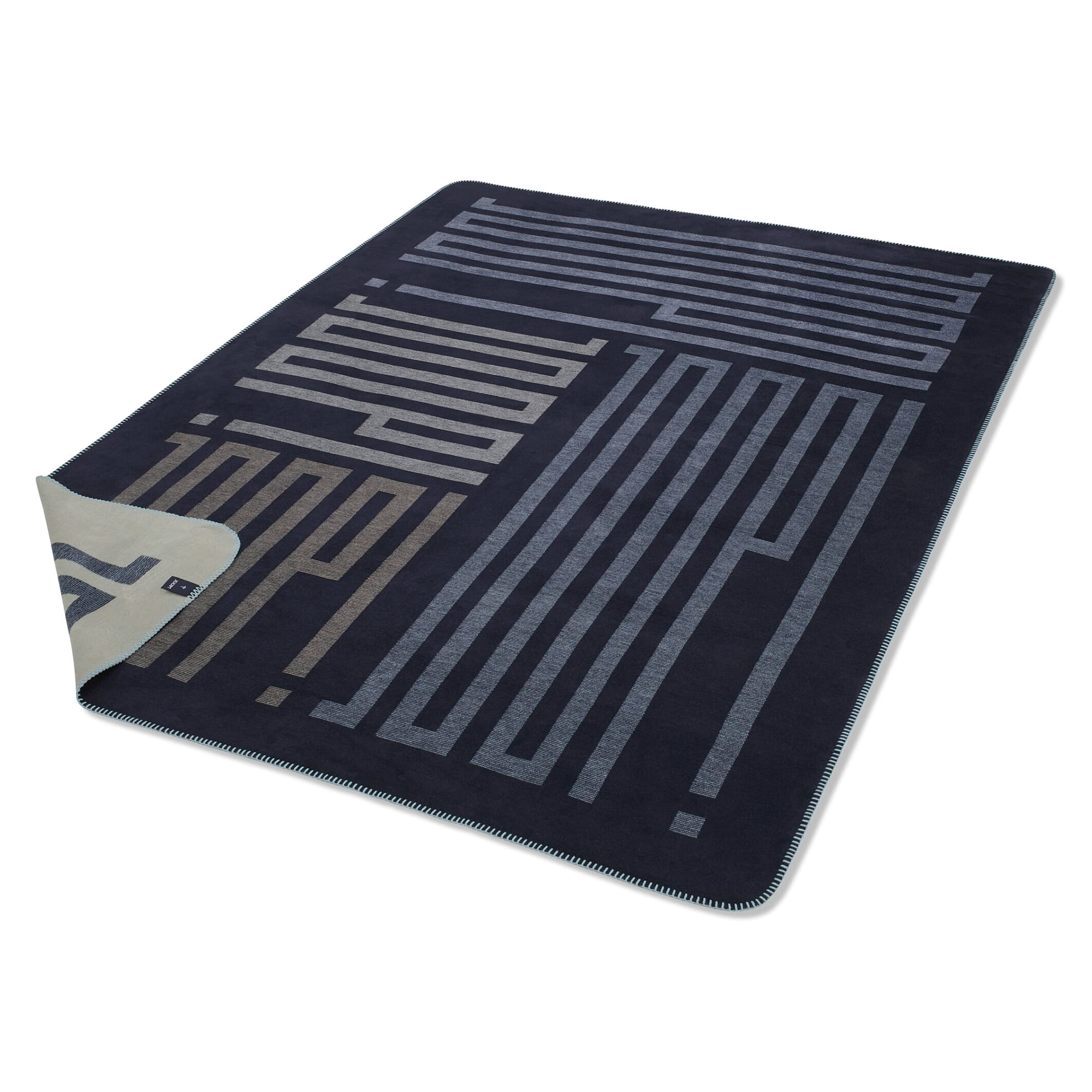 JOOP! Wohndecken Bars Navy - 150x200 cm