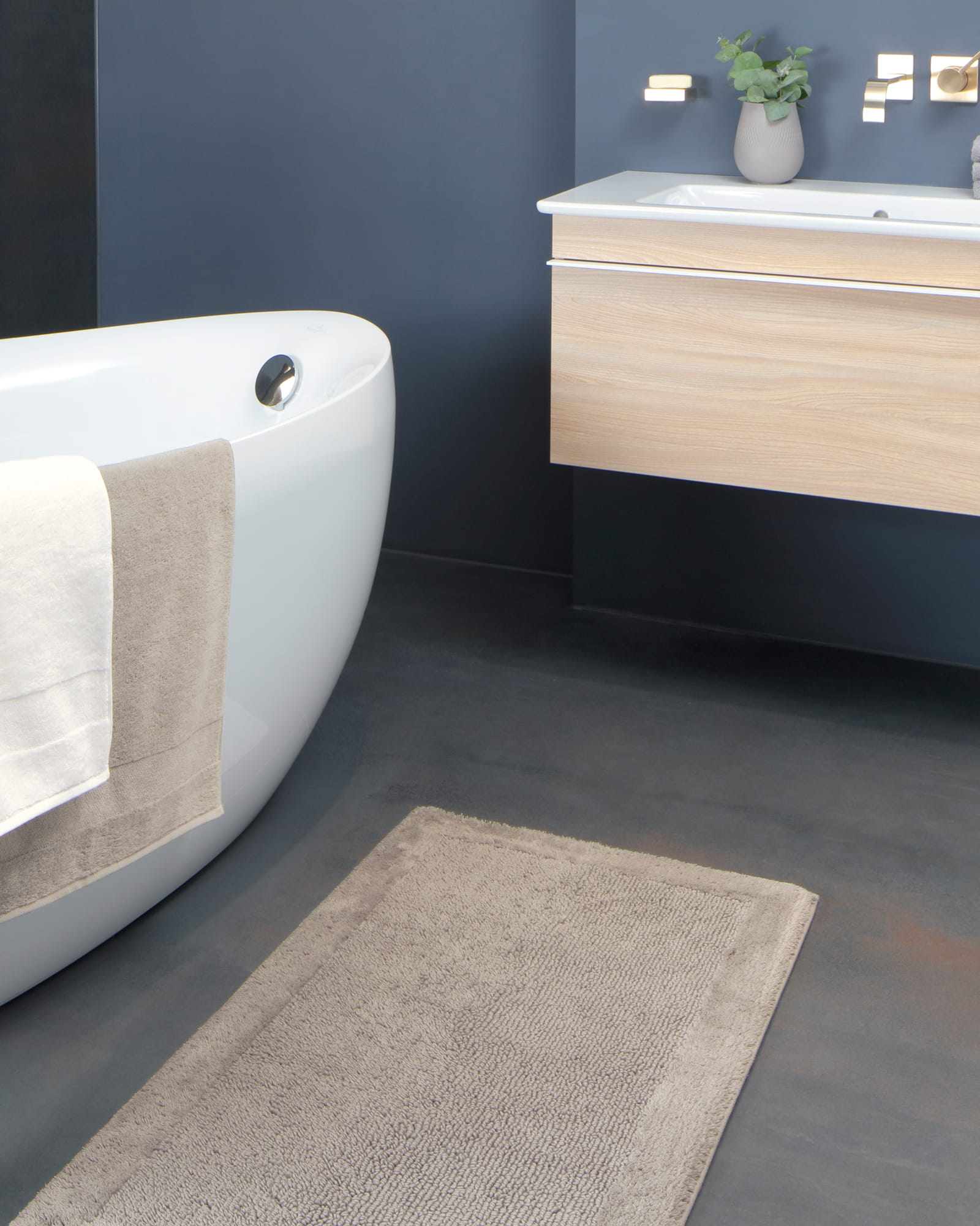 Villeroy & Boch - Badteppich Coordinates Charisma 2555 - Farbe: stone - 727