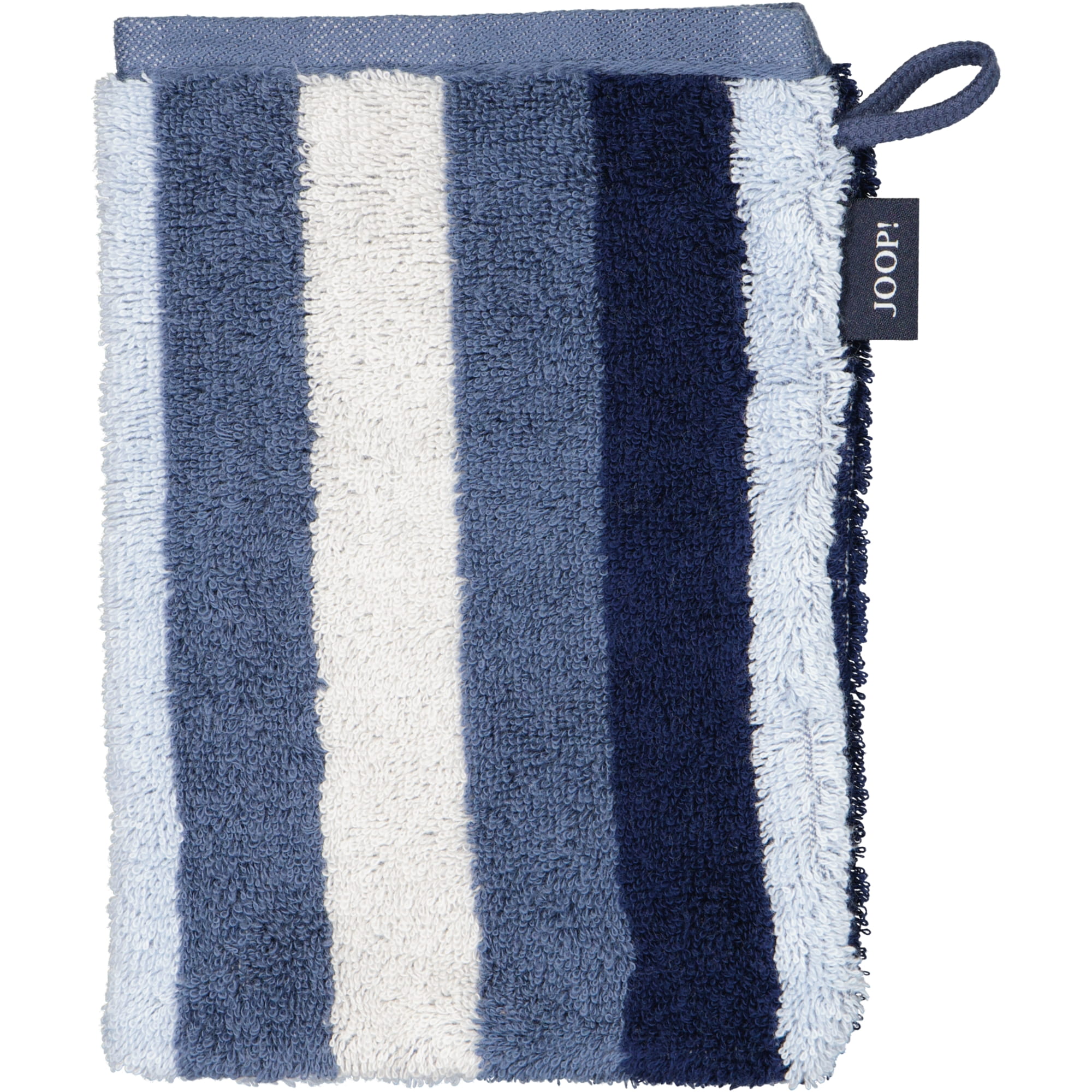 JOOP! Handtücher Vibe Streifen 1698 ozean - 11 - Waschhandschuh 16x22 cm