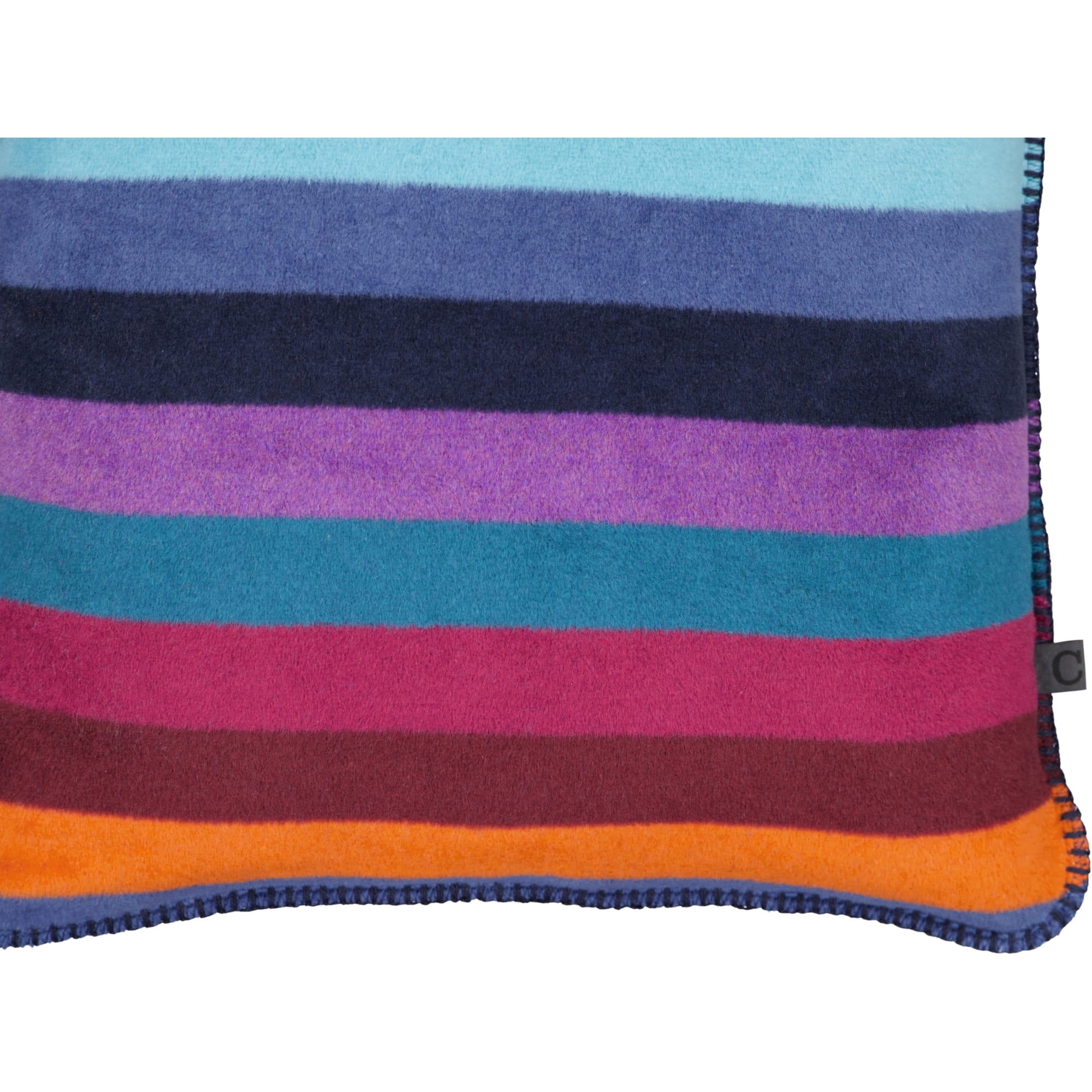 Cawö Kissenhüllen Lifestyle Blockstreifen 70481 multicolor dunkel - 84 - 50x50 cm