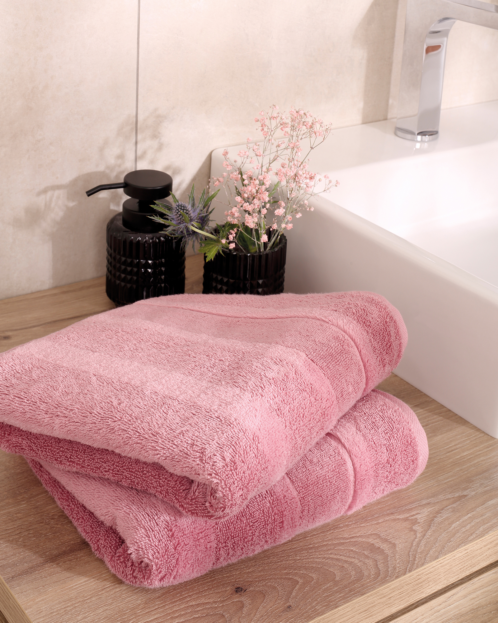 Cawö Handtücher Noblesse2 Uni 1002 blush - 236 - Gästetuch 30x50 cm
