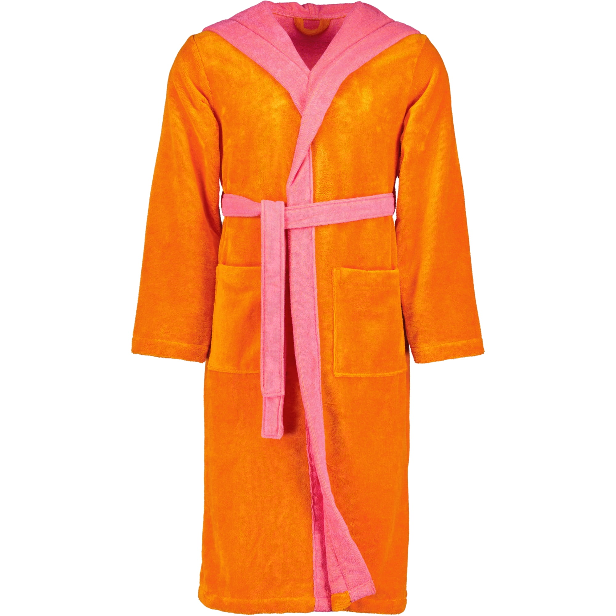 Vossen Bademäntel unisex Kapuze Poppy electric orange/prim rose - 0033 - XS