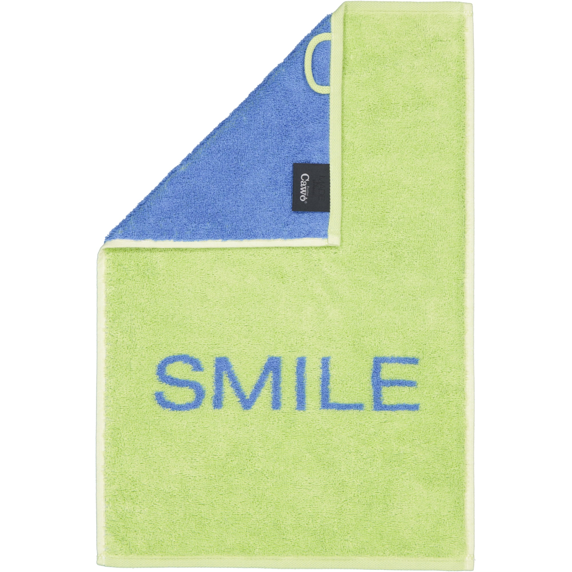 Cawö Gästetücher Postcard Towels Edition 100 SMILE - 02 - Gästetuch 30x50 cm