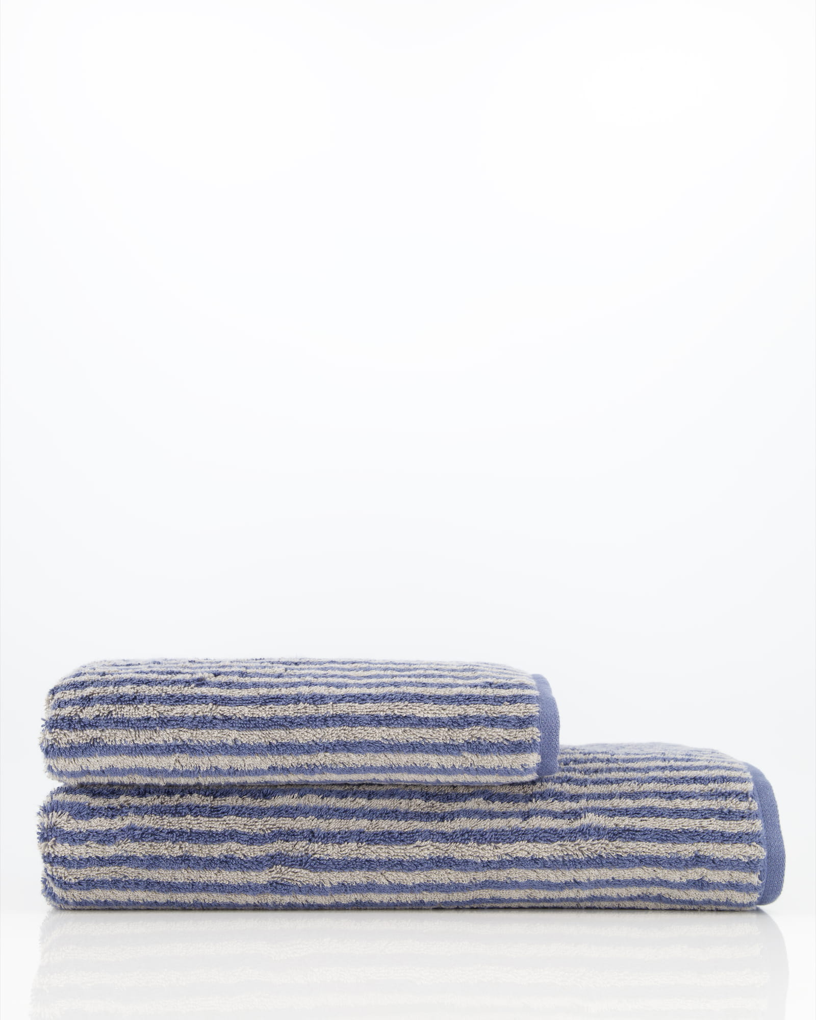Cawö Handtücher Two-Tone Stripes 480 nachtblau - 10