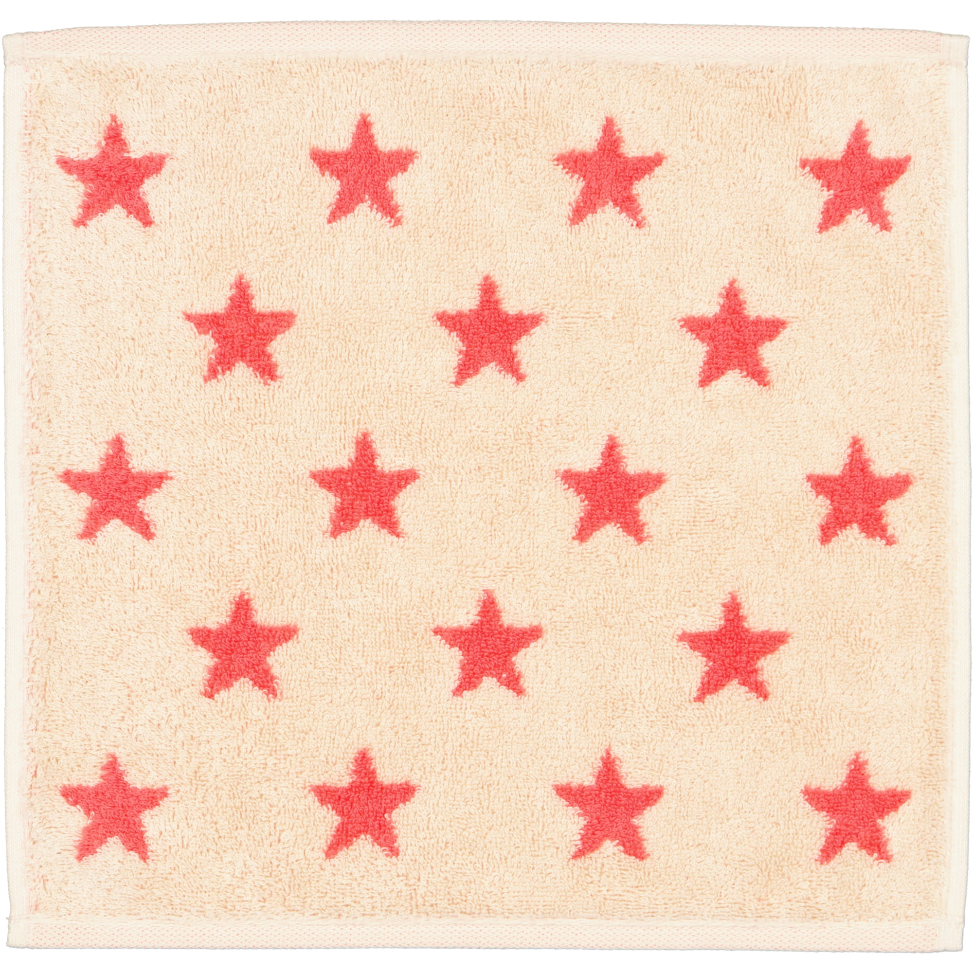 Cawö Handtücher NEW STARS Sterne klein 6261 beige/pink - 32 - Seiflappen 30x30 cm