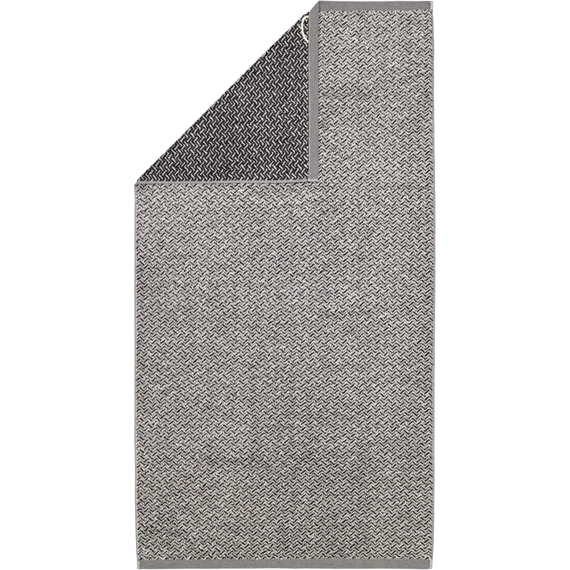 Möve - Brooklyn Fischgrat - Farbe:  nature/black - 081 (1-0567/8970) - Duschtuch 80x150 cm
