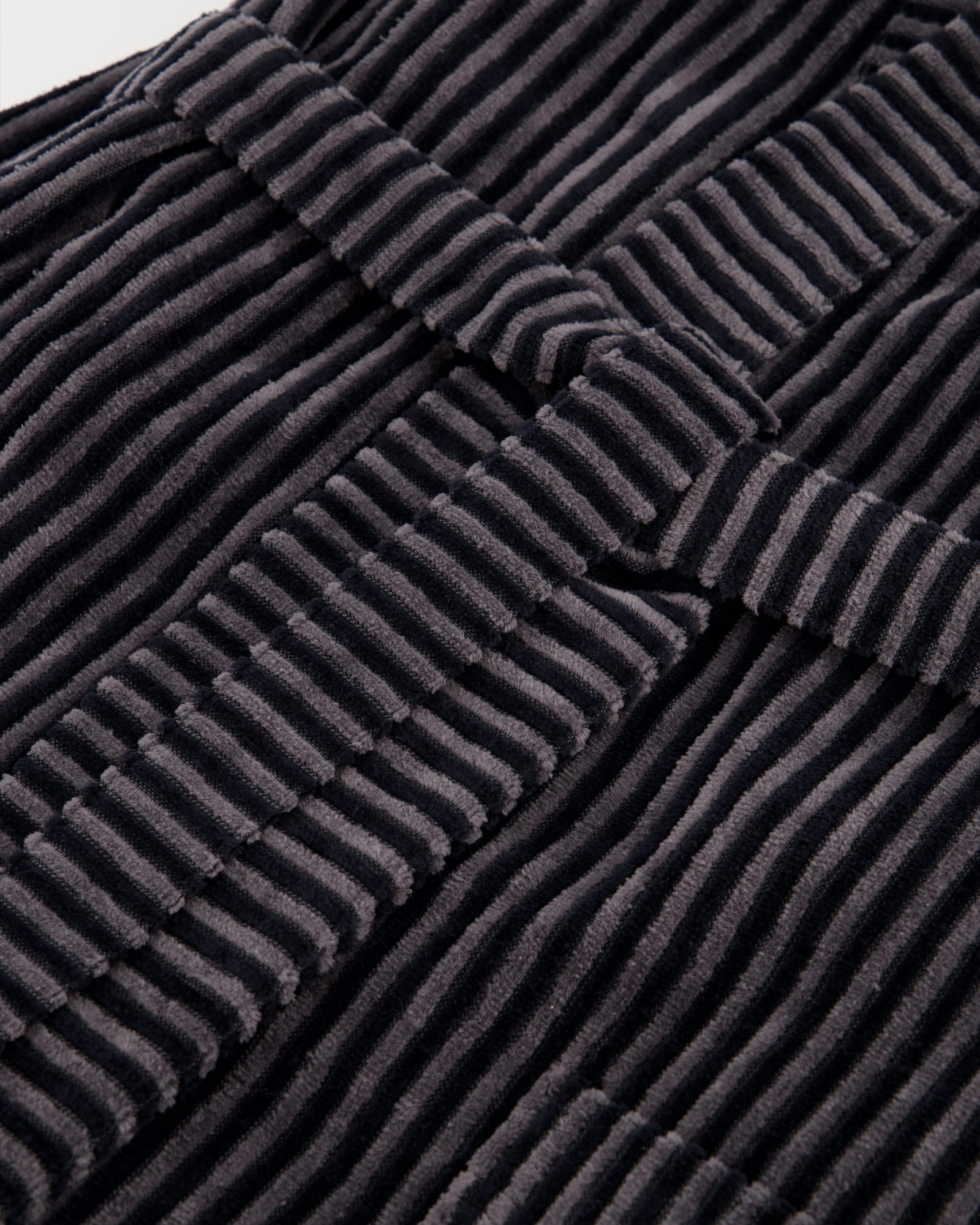 Cawö Bademäntel Herren Kimono Streifen 4854 anthrazit - 97
