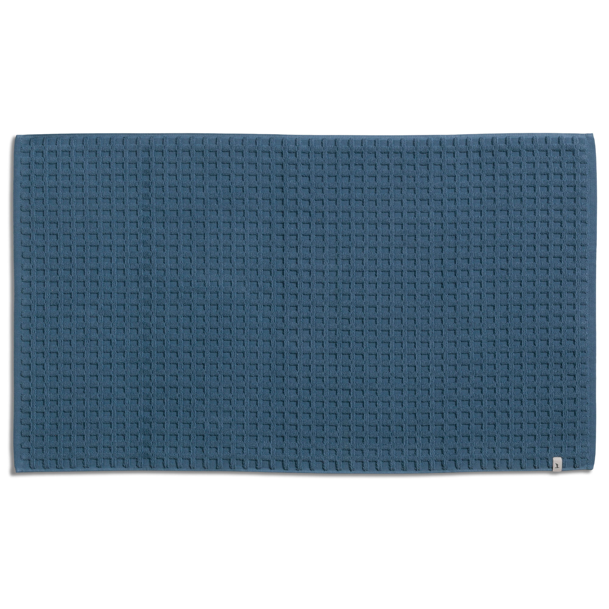 Möve Badematten Piquee steel blue - 847 - 60x100 cm