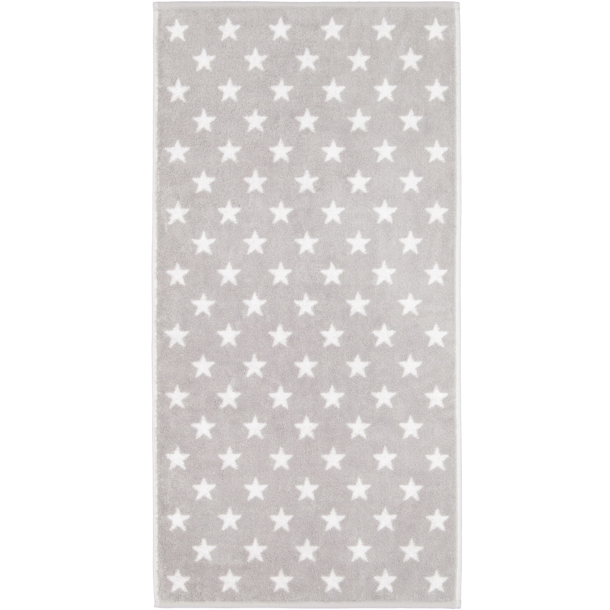 Cawö Handtücher NEW STARS Sterne klein 6261 platin/weiß - 76 - Waschhandschuh 16x22 cm
