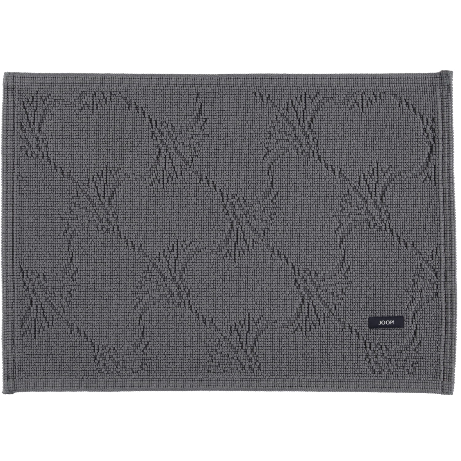 JOOP! - Badteppich New Cornflower 60 - Farbe: Light Anthrazit - 413 - 60x90 cm