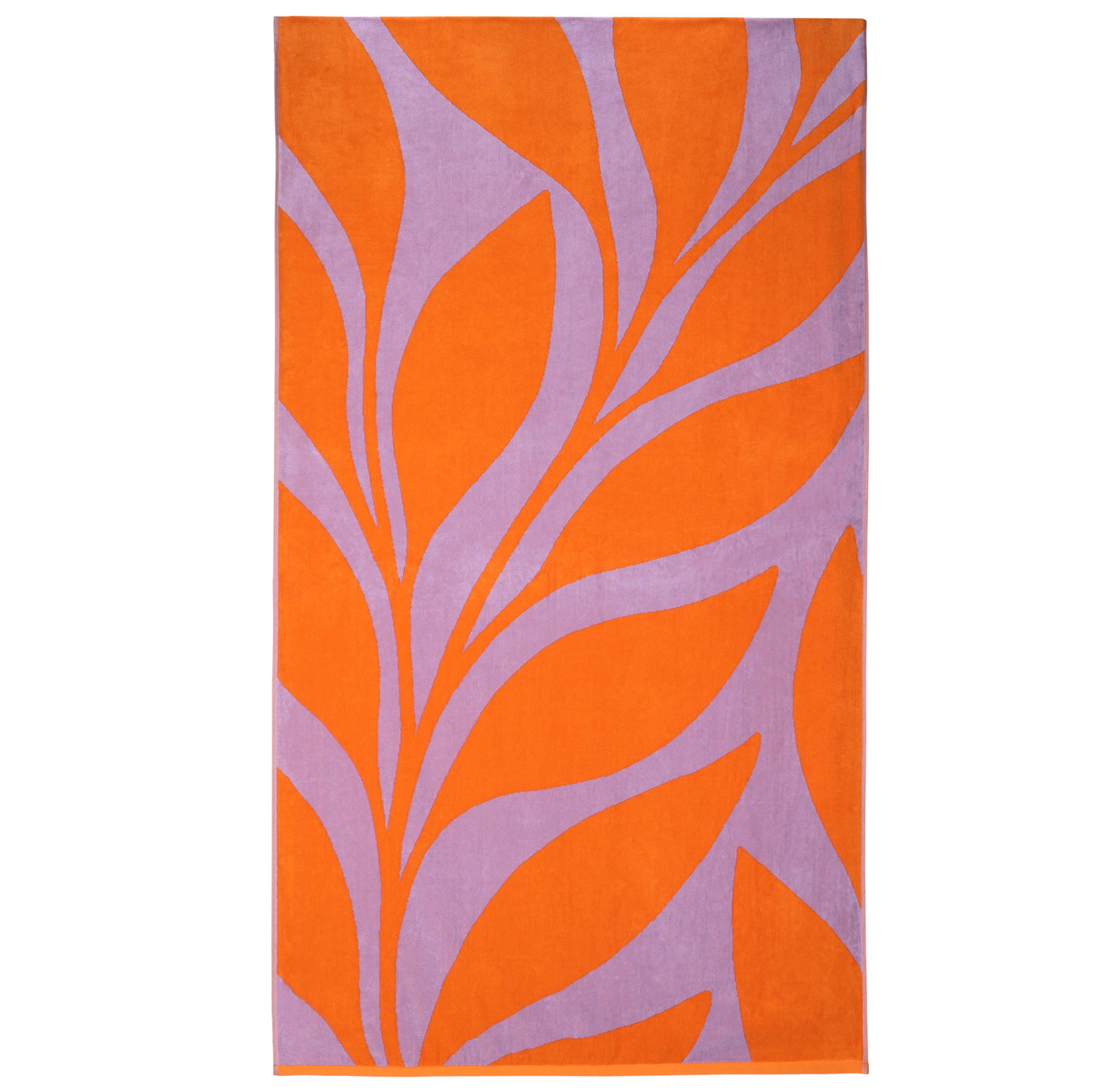 Vossen Strandtücher Ocean Leaf orange - 0001 - Strandtuch 100x180 cm